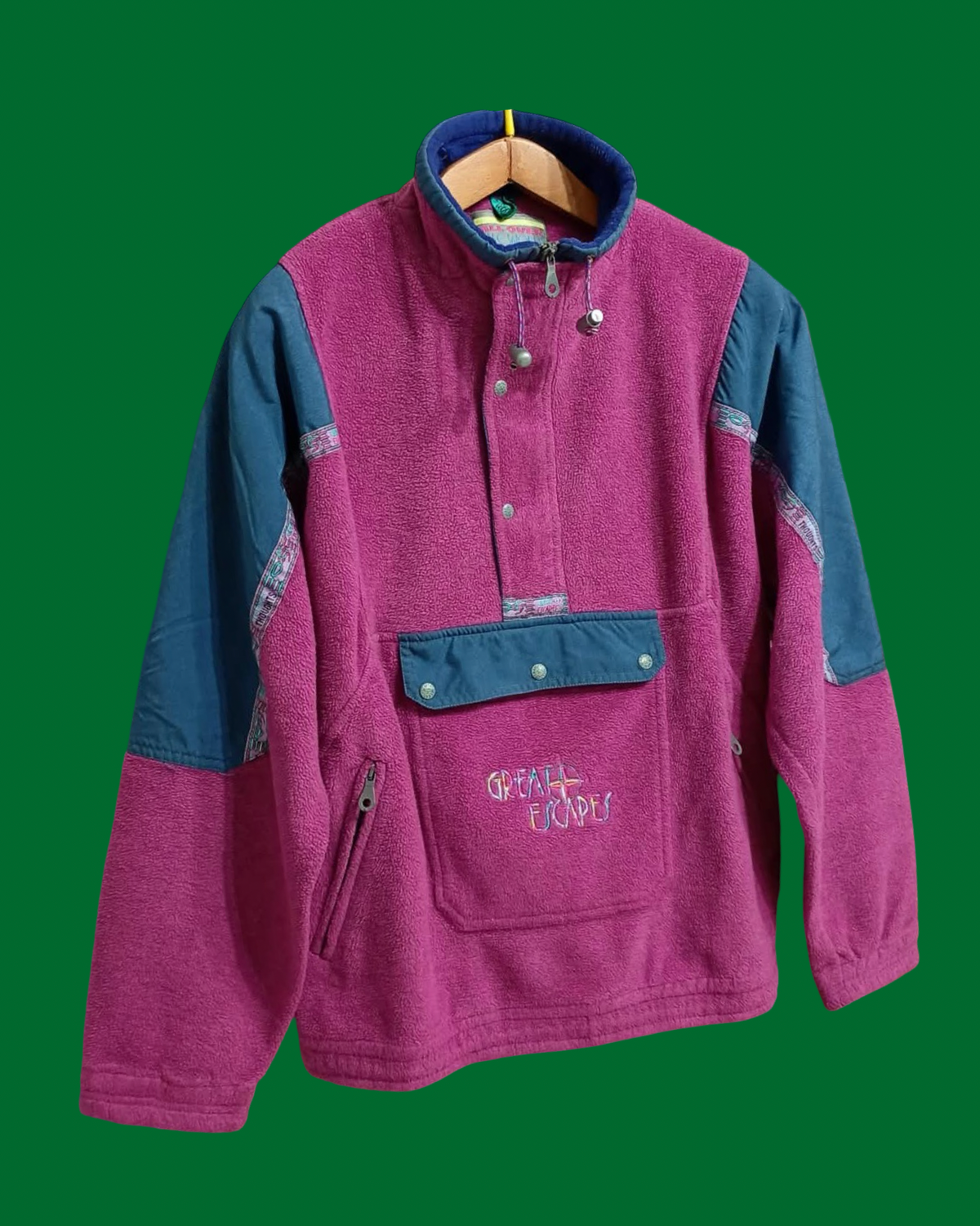 Vintage Multicolor Fantasy 90's Rare Fleece Unisex Size XL