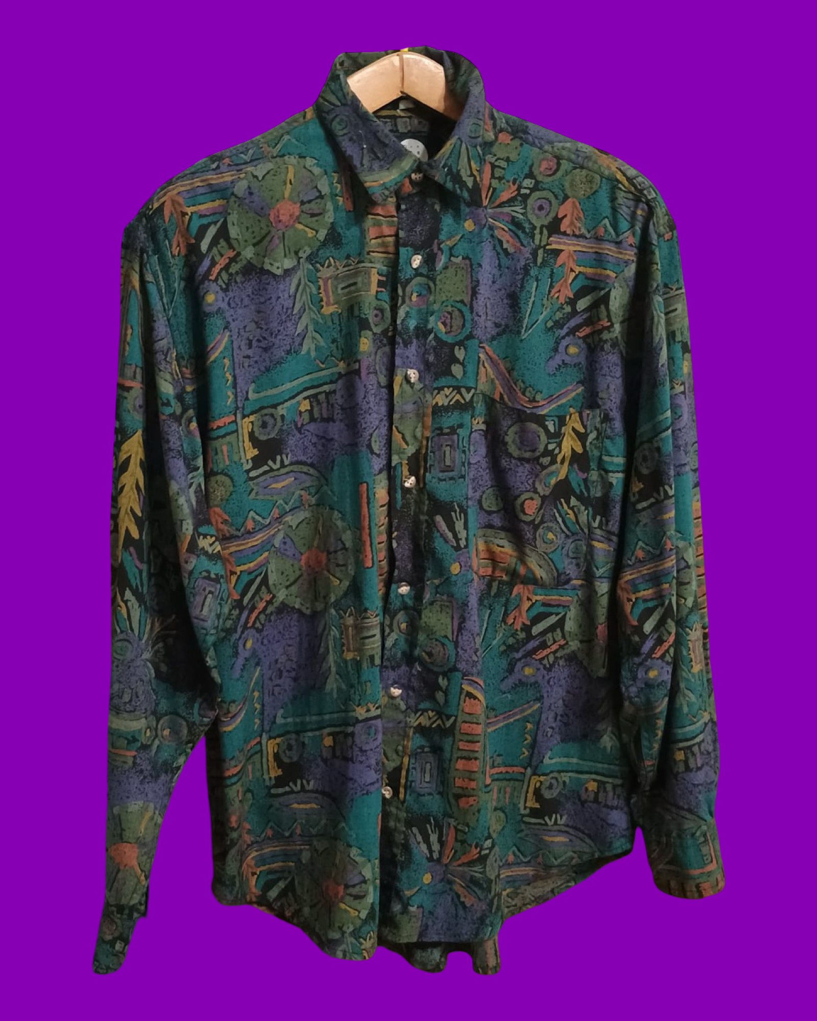 Vintage Multicolor Fantasy 90's Shirt Unisex Size L