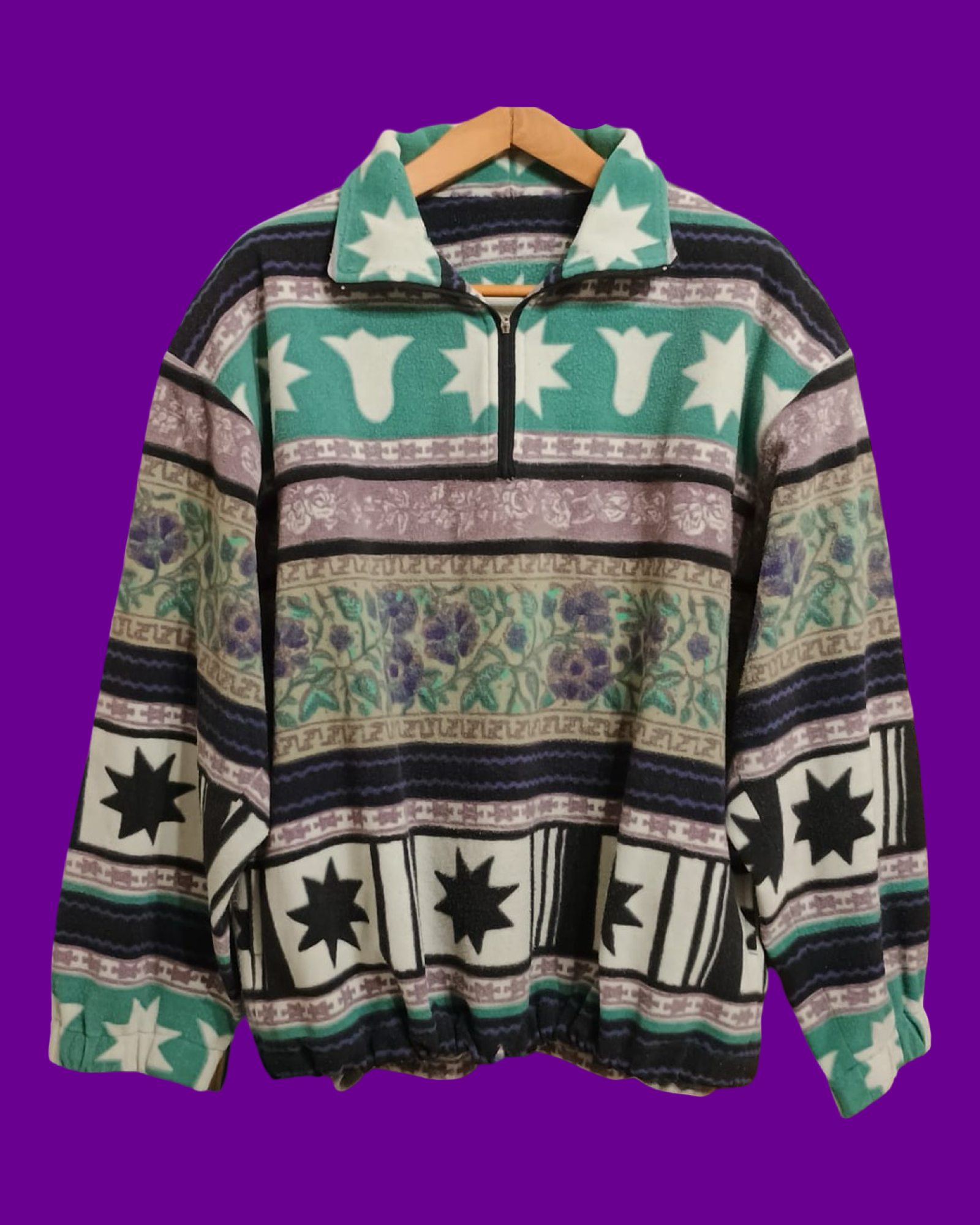 Vintage Multicolor Fantasy 90's Fila Fleece Unisex Size L