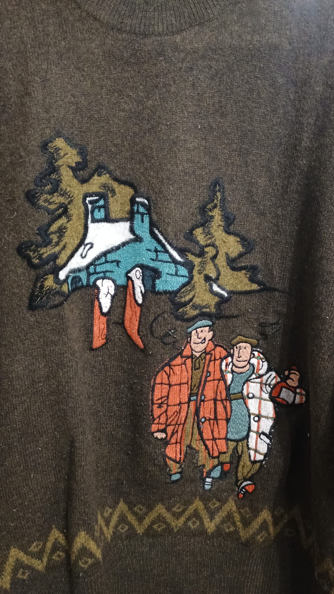 Vintage Multicolor Fantasy 90's Sweater Unisex Size XL