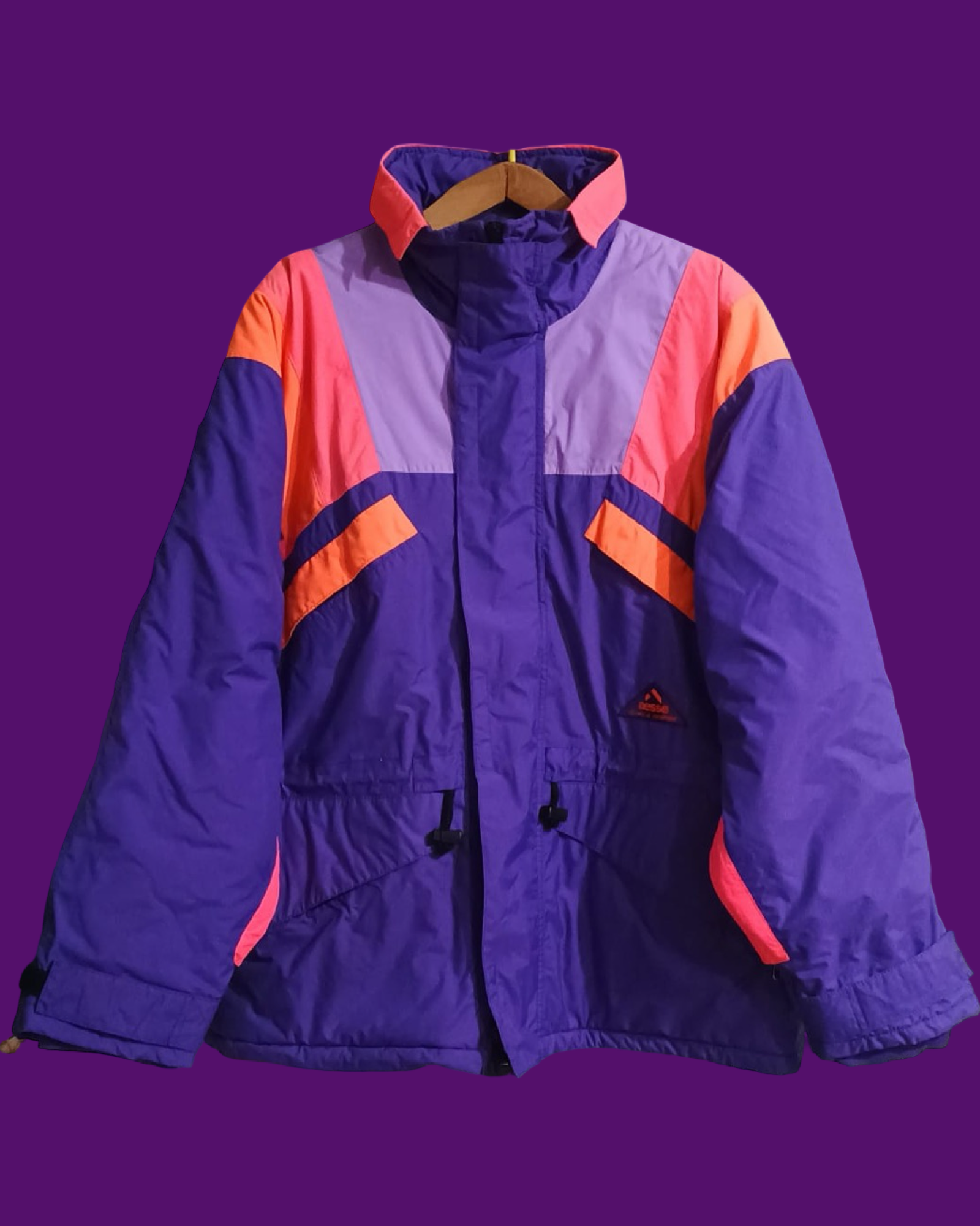 Vintage Multicolor Fantasy 90's Aesse Winter Snow Jacket Unisex Size L