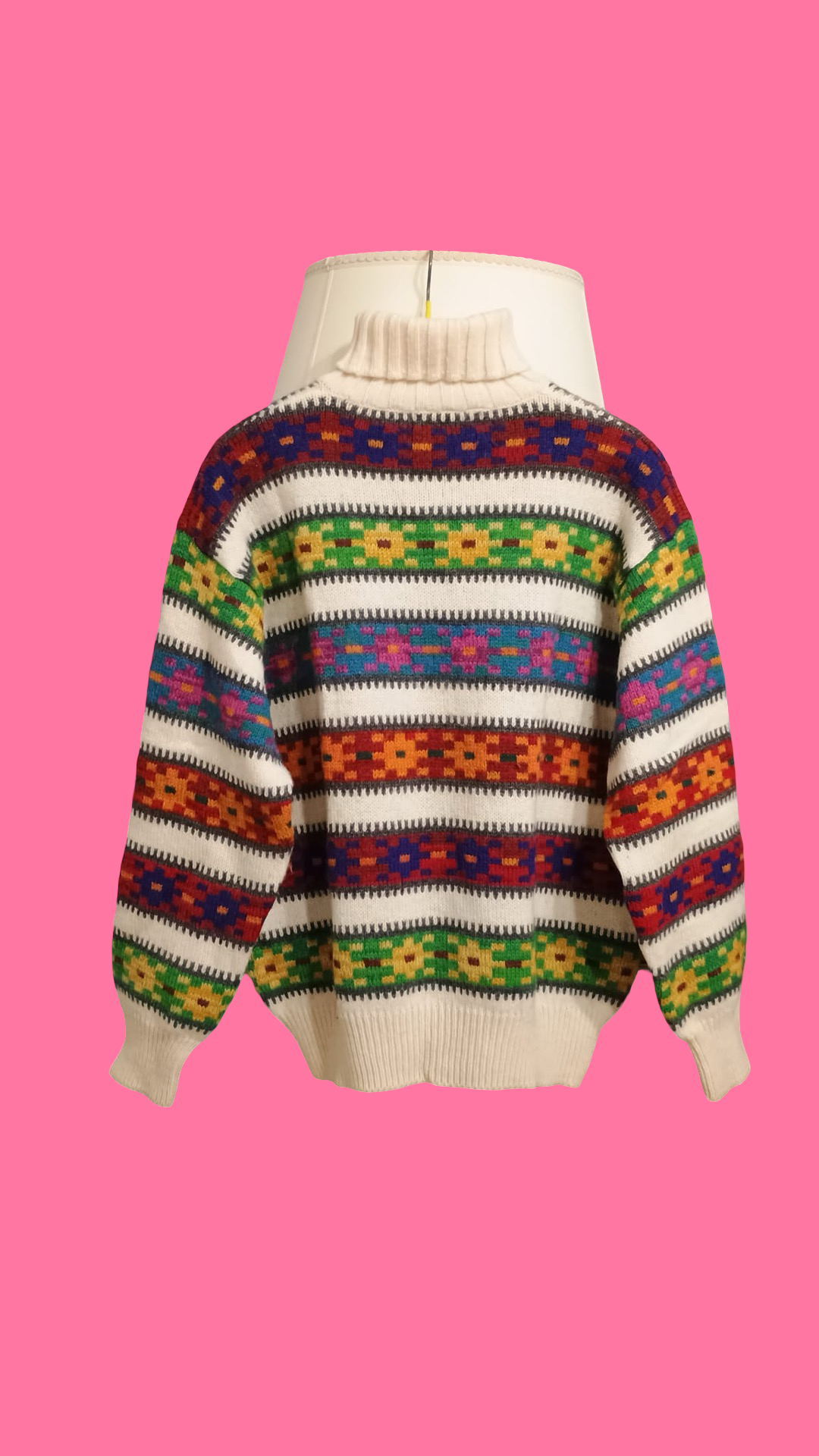 Vintage Multicolor Fantasy 90's Sweater Unisex Size M