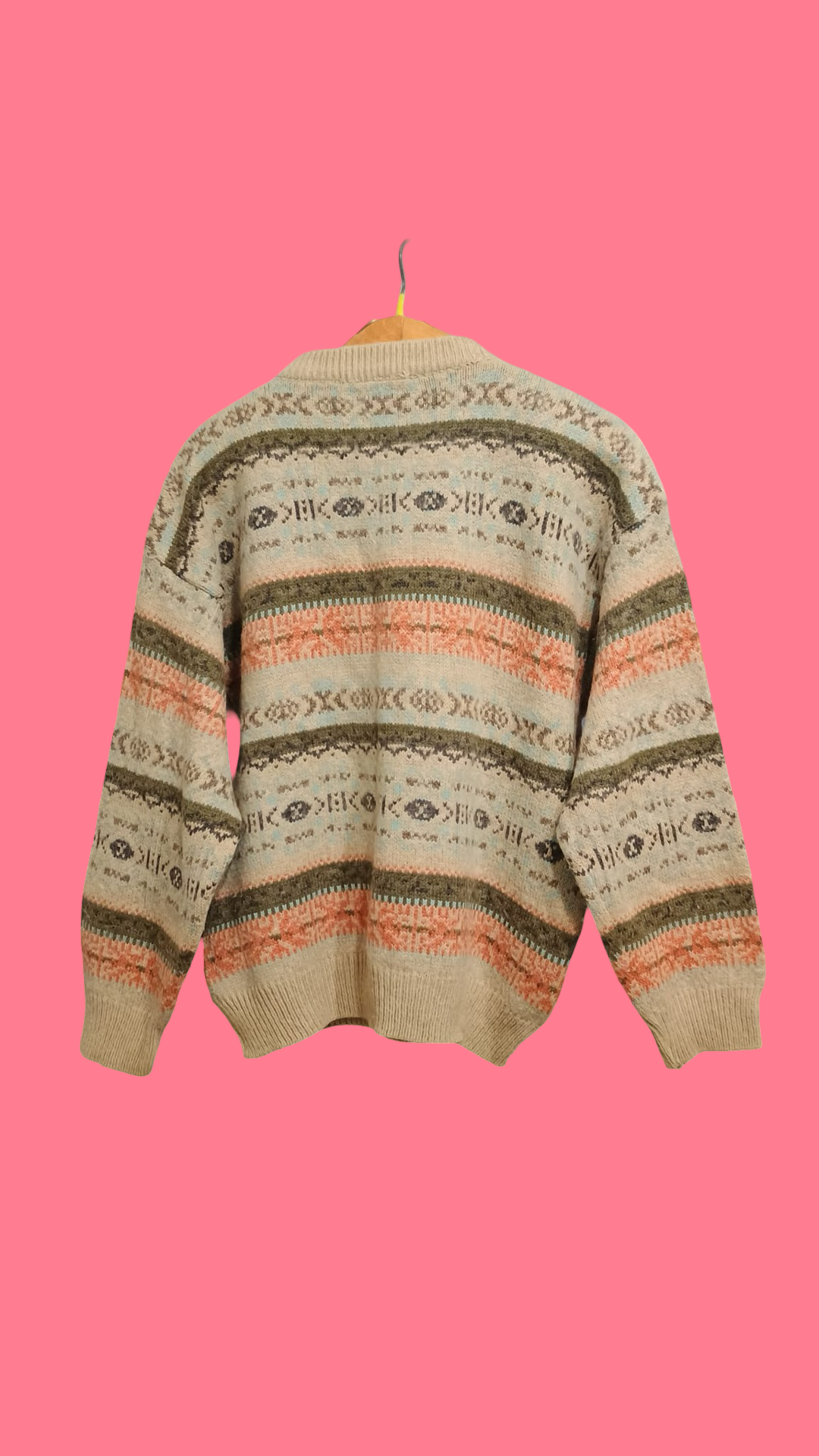 Vintage Multicolor Fantasy 90's Sweater Unisex Size M