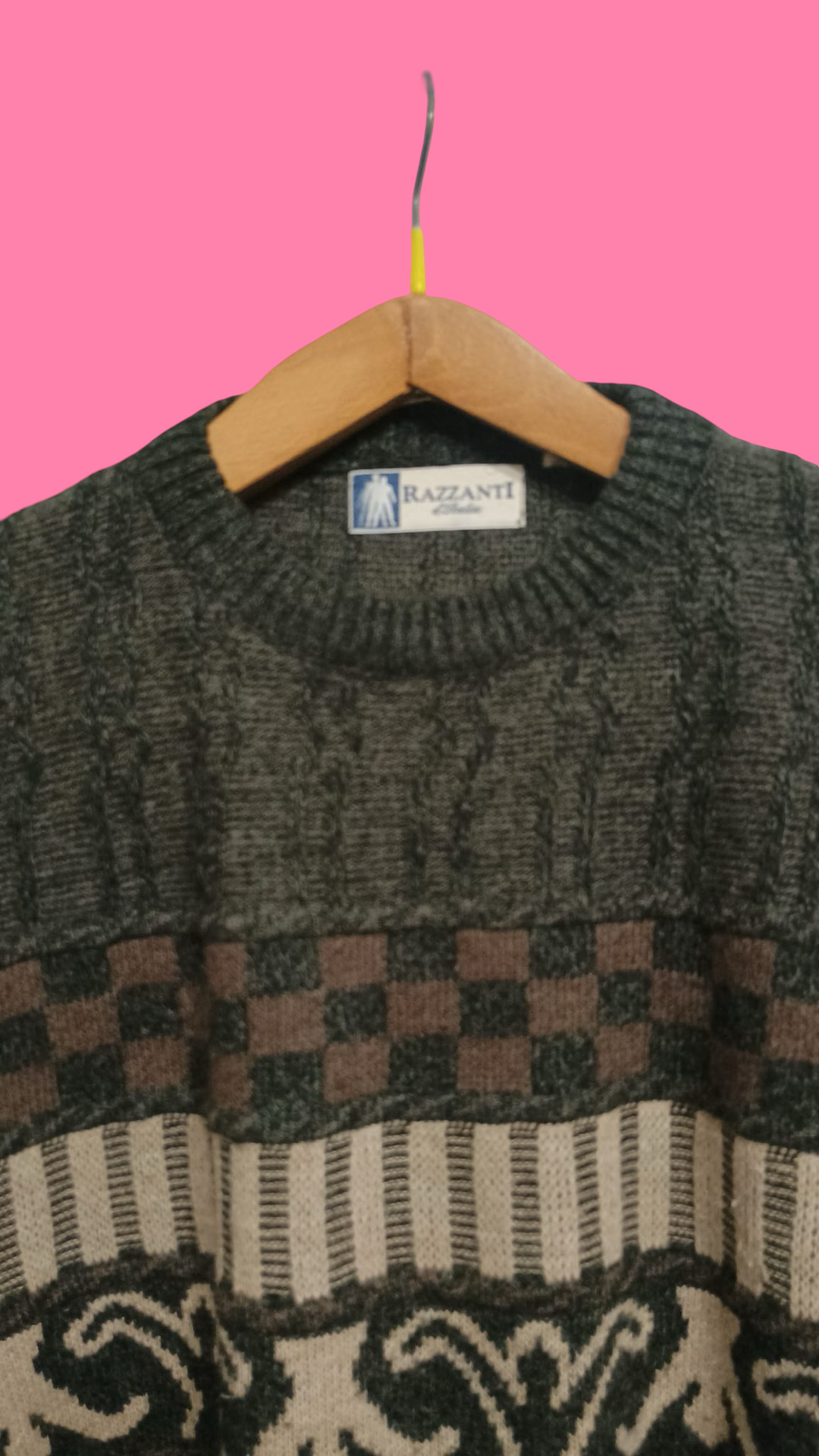 Vintage Multicolor Fantasy 90's Sweater Unisex Size M