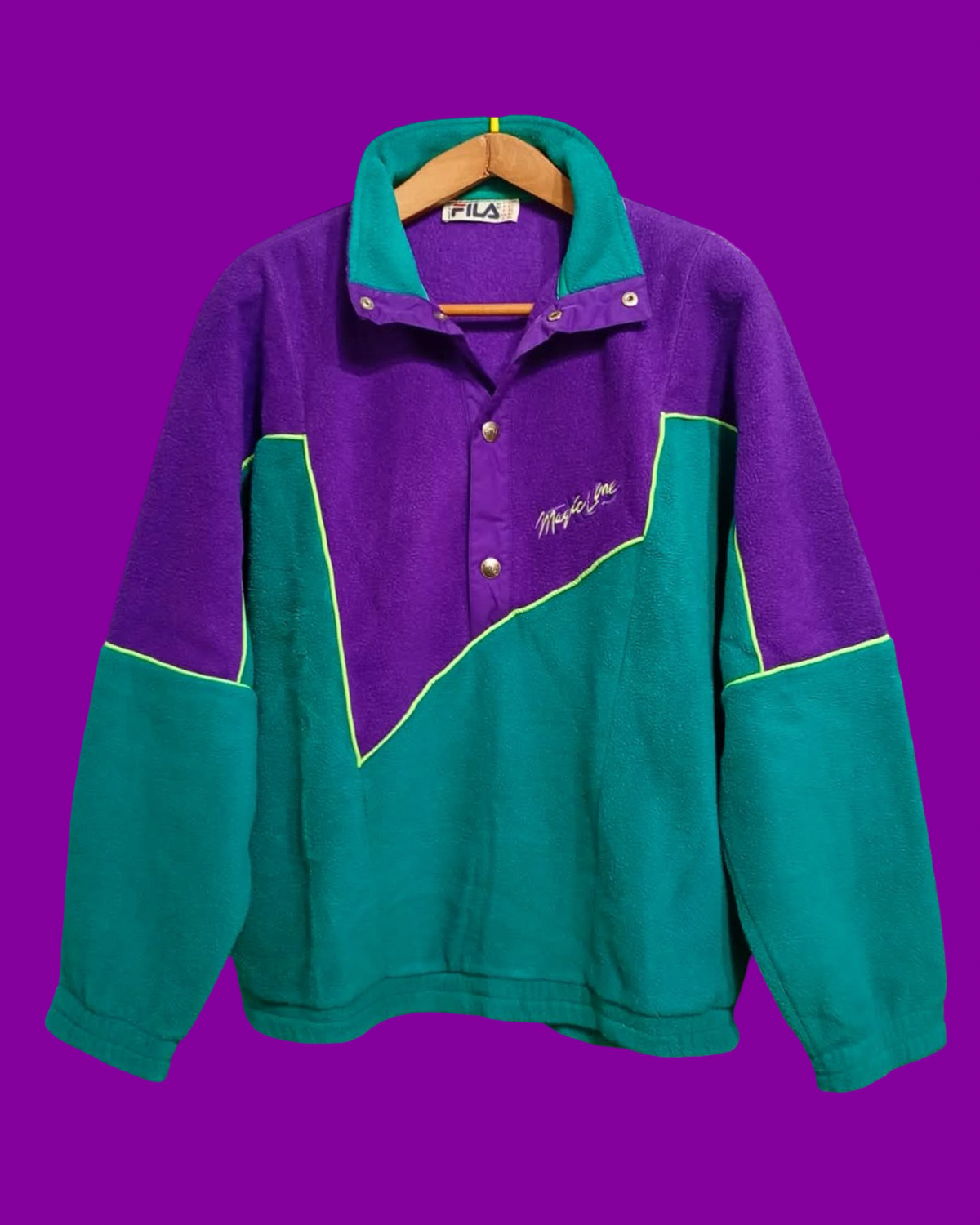 Vintage Multicolor Fantasy 90's Fila Rare Fleece Unisex Size L