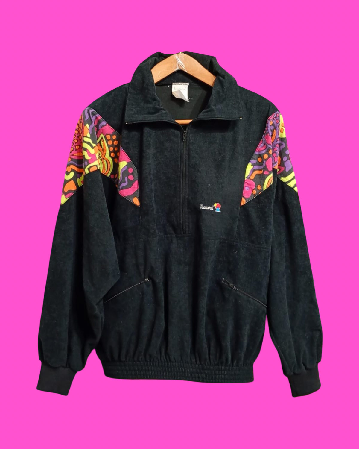 Vintage Multicolor Fantasy 90's Rare Fleece Woman Size L