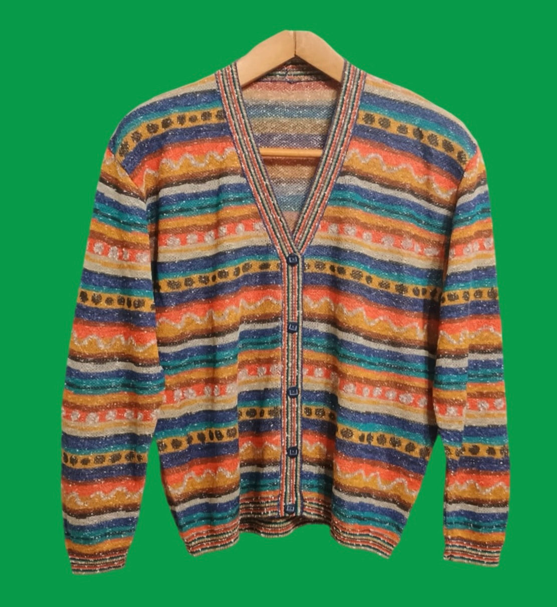 Vintage Multicolor Fantasy 90's Sweater Unisex Size S