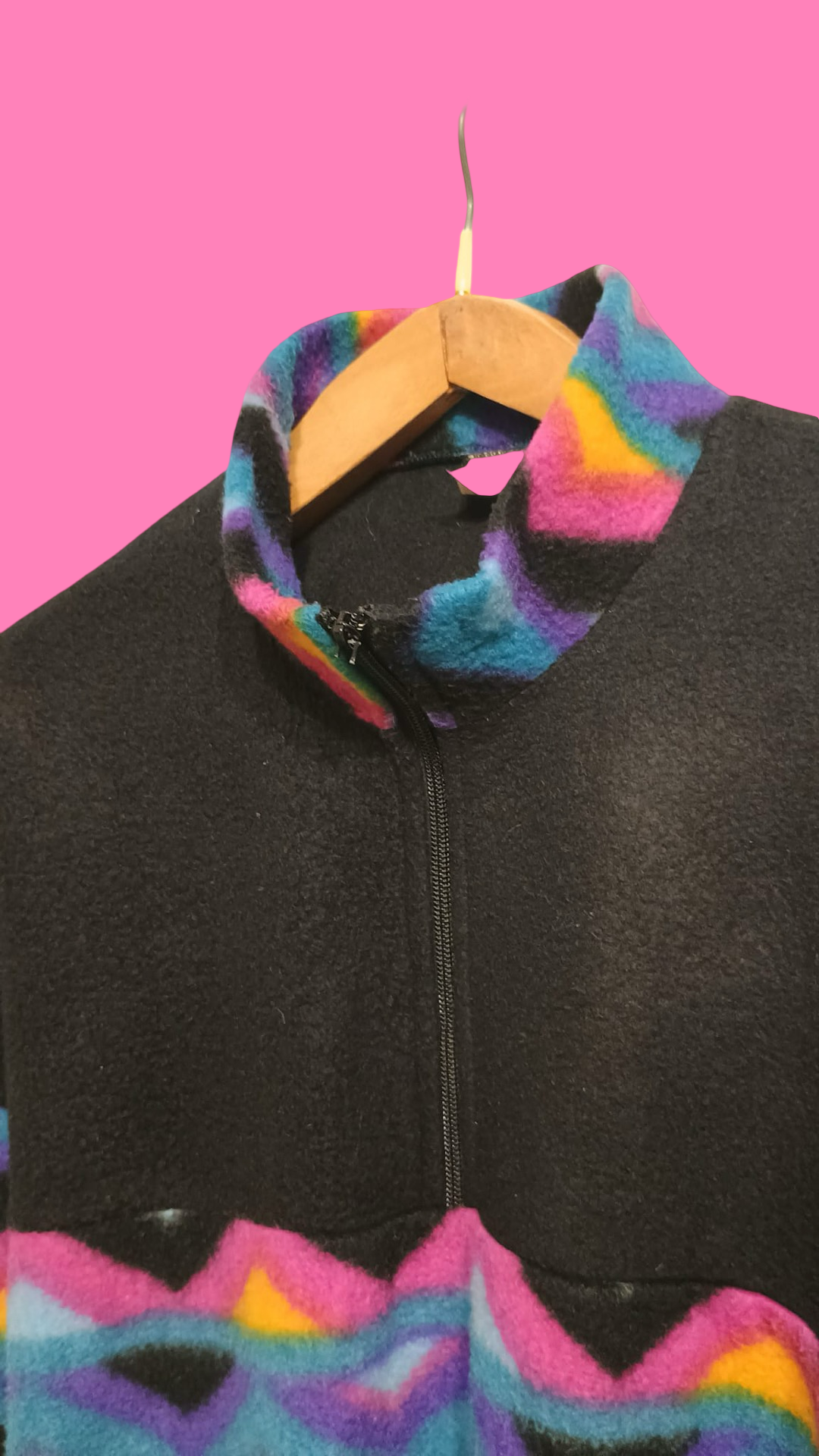 Sweatshirt Vintage Multicolor A Fantasia Anni 90 Unisex Size XL