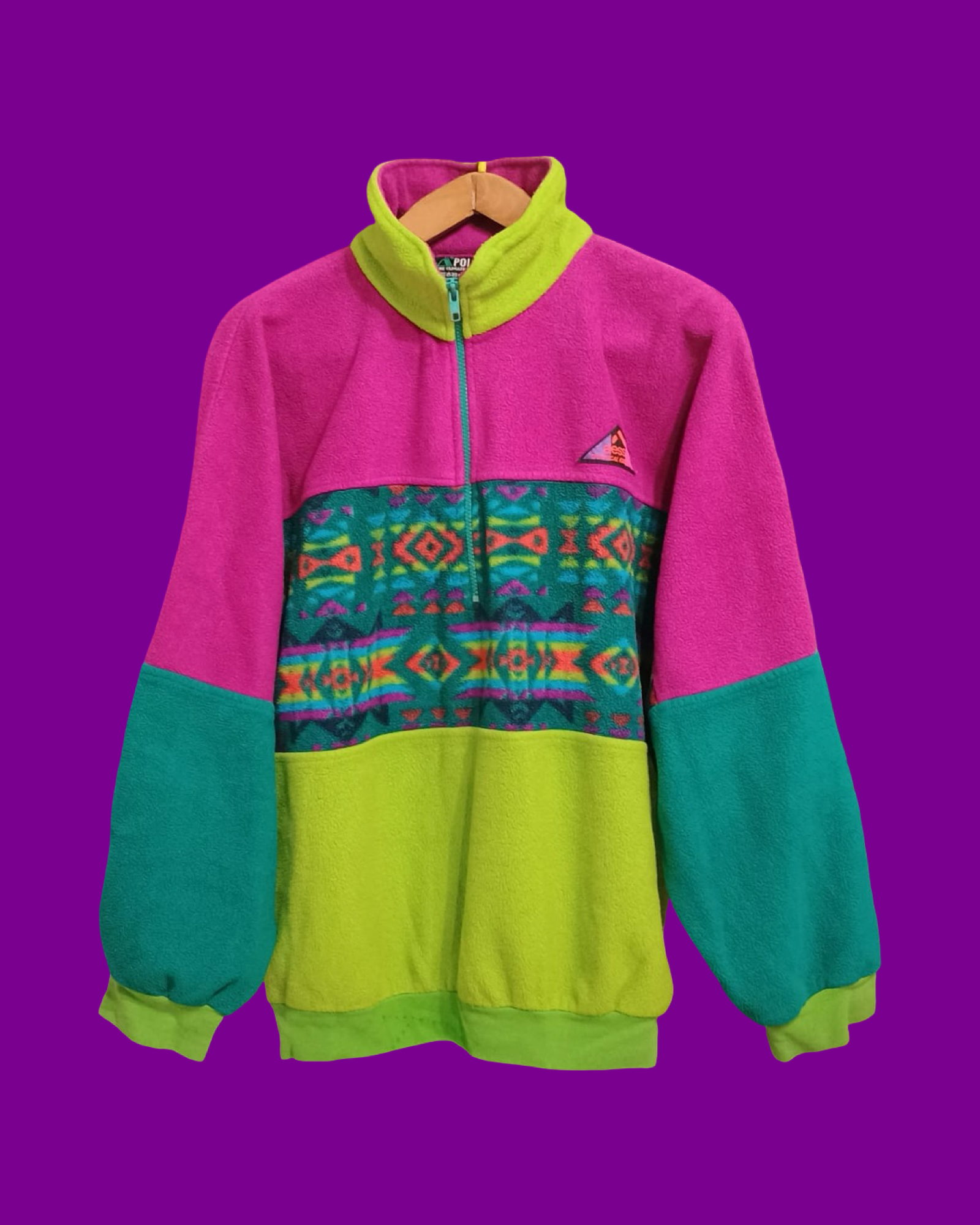 Vintage Multicolor Fantasy 90's Fleece Unisex Size L