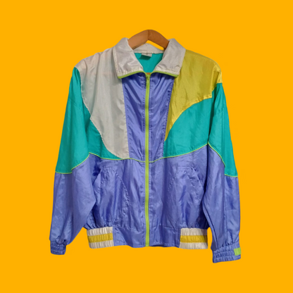 Soft Jacket Vintage Multicolor A Fantasia Anni 90 Unisex Size M