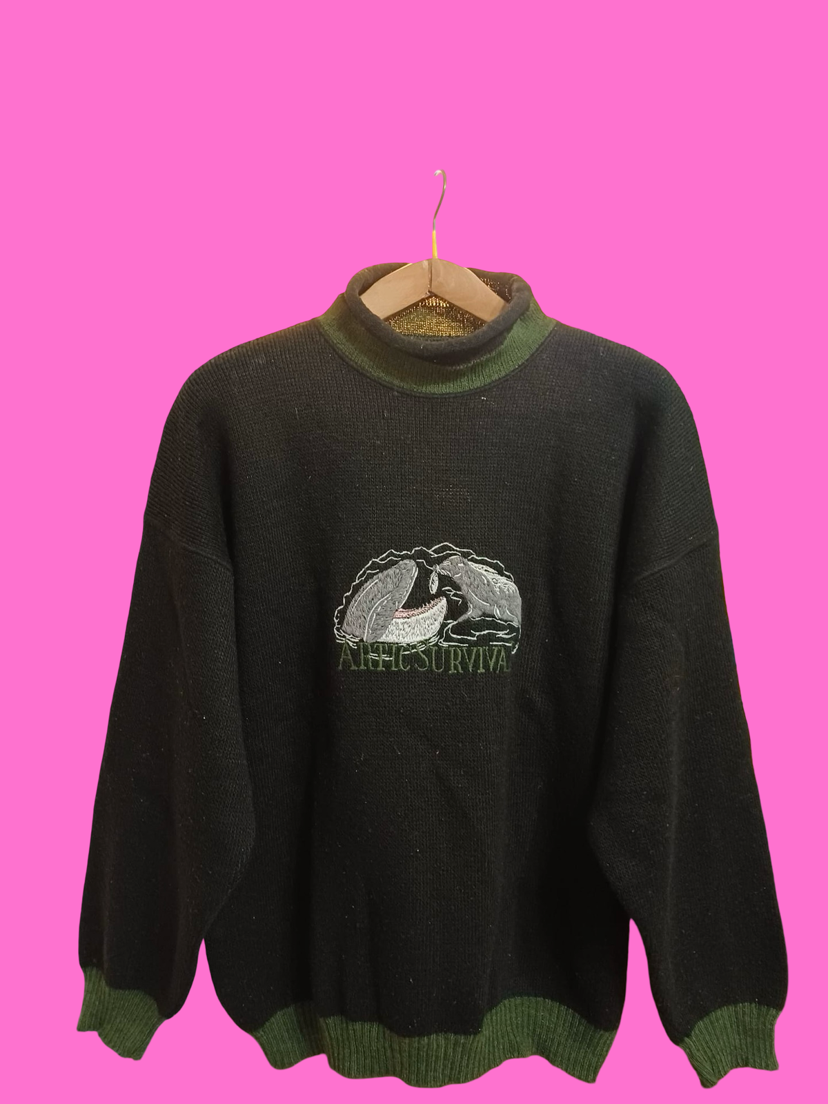 Vintage Multicolor Fantasy 90's Sweater Unisex Size L
