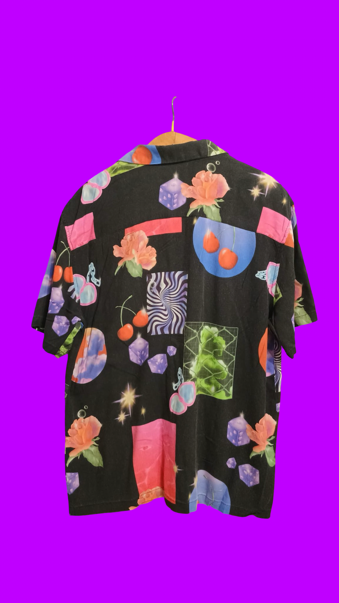 Vintage Style Multicolor Fantasy Shirt Unisex Size L