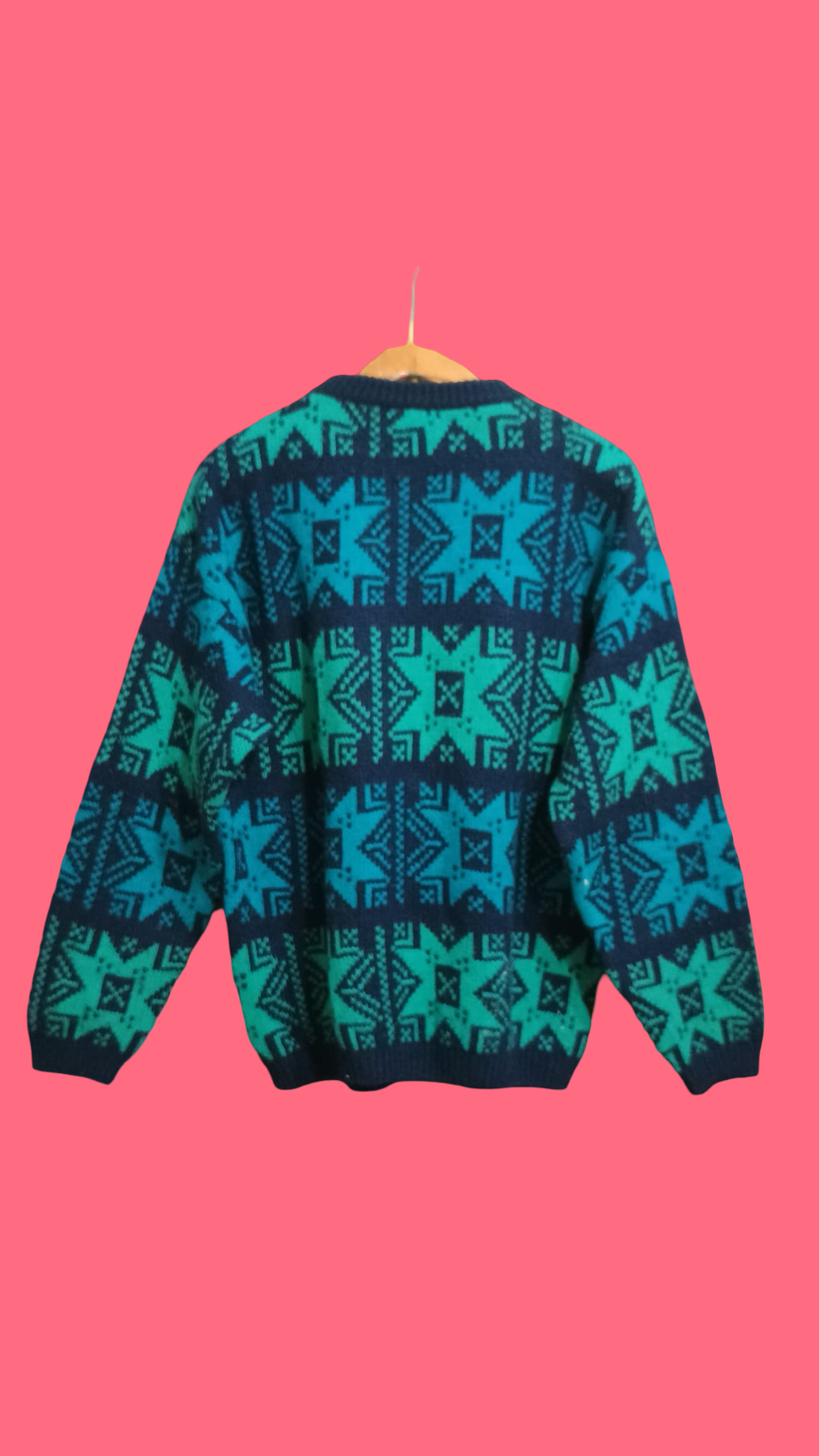 Vintage Multicolor Fantasy 90's Sweater Unisex Size M