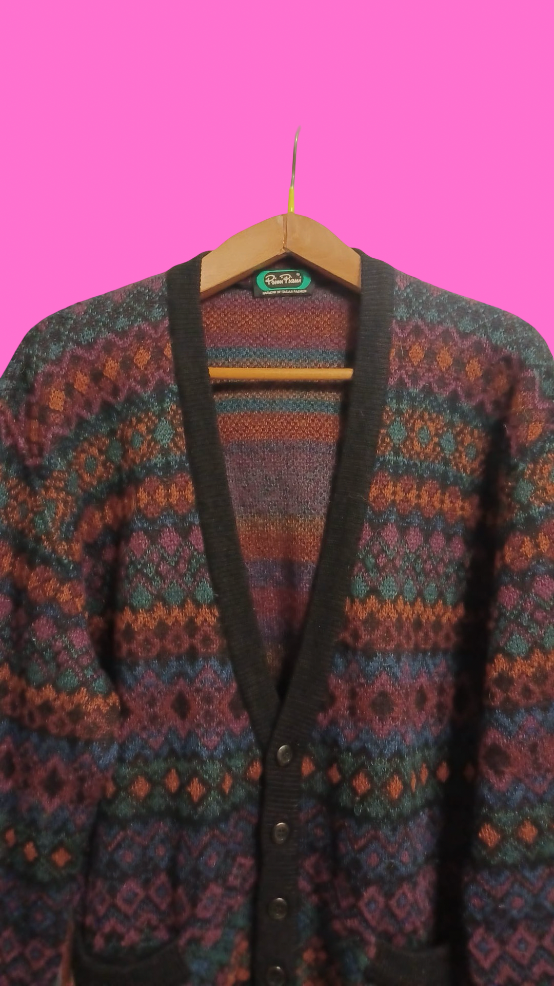 Vintage Multicolor Fantasy 90's Sweater Unisex Size L