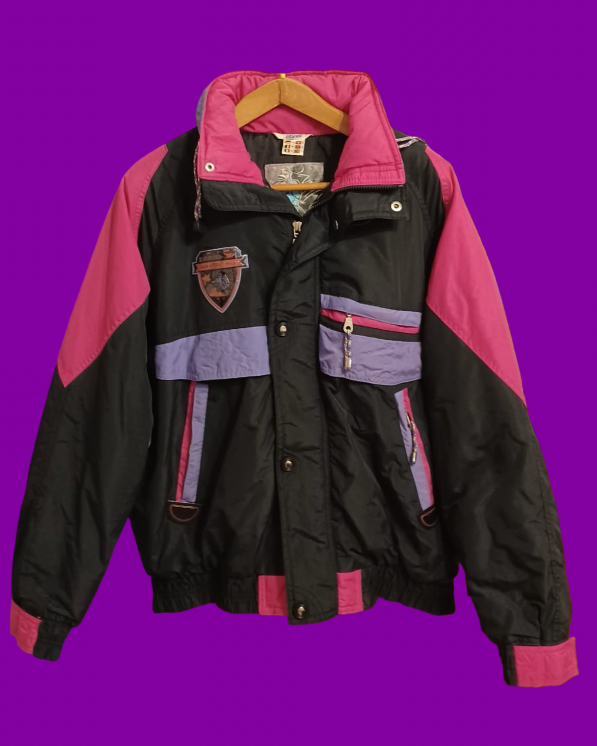 Vintage Multicolor Fantasy 90's Rare Snow Jacket Unisex Size M