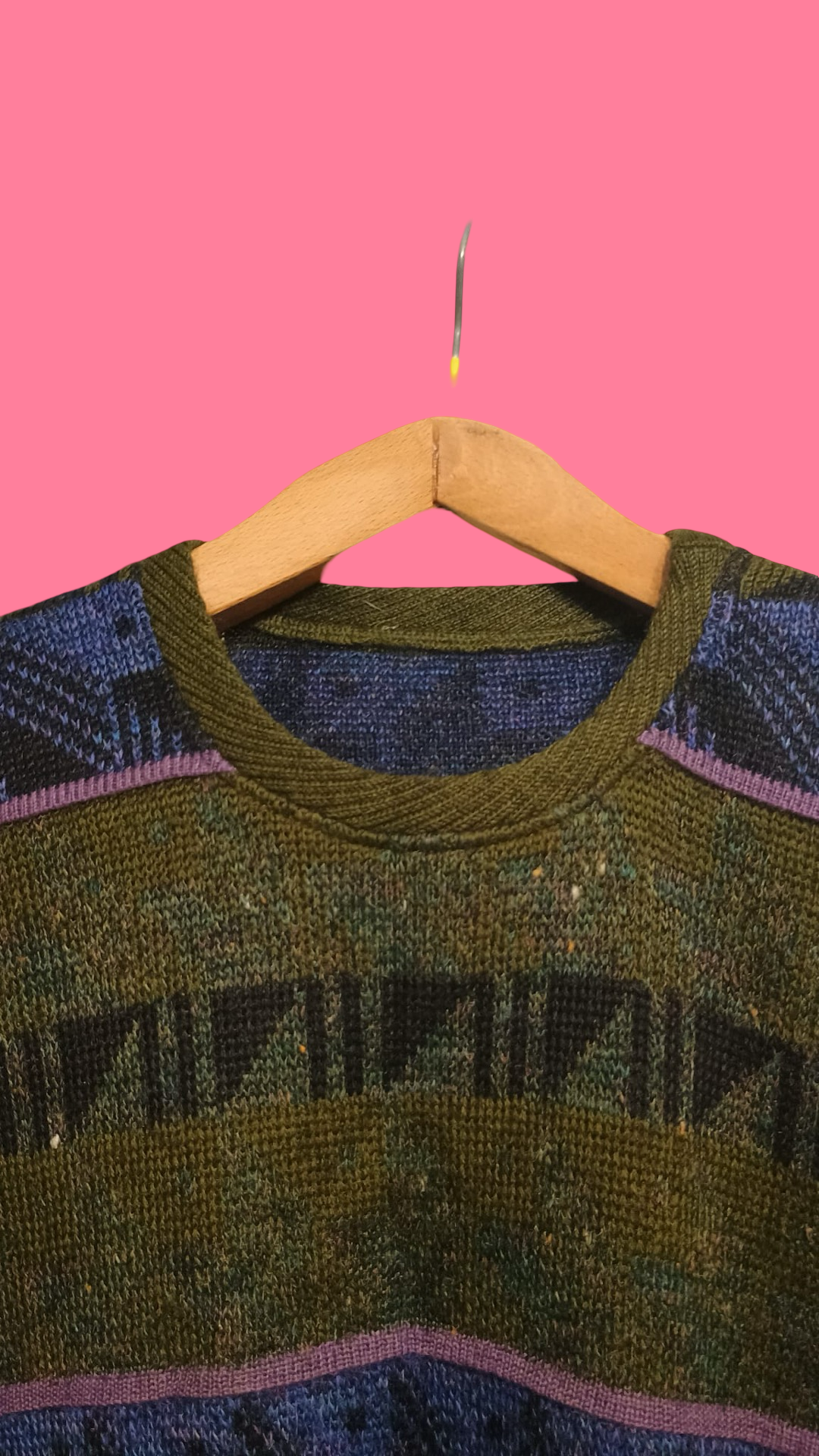 Vintage Multicolor Fantasy 90's Sweater Unisex Size M