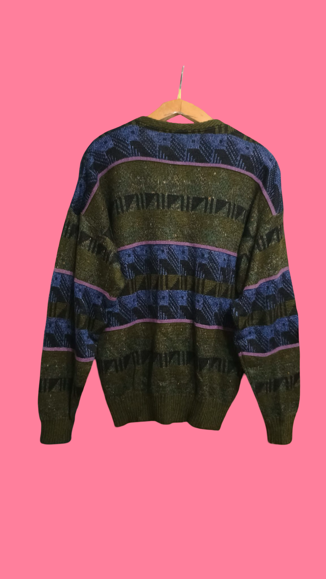 Vintage Multicolor Fantasy 90's Sweater Unisex Size M