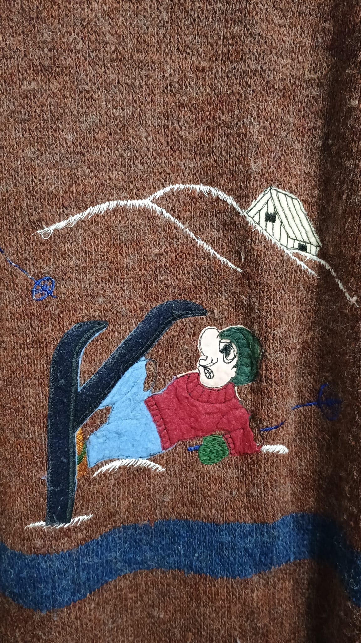 Vintage Multicolor Fantasy 90's Sweater Unisex Size L