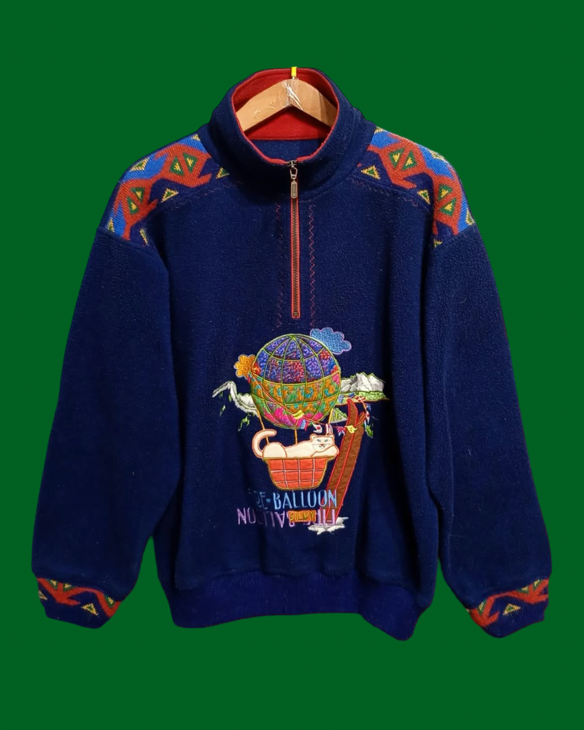 Vintage Multicolor Fantasy 90's Fleece Unisex Size M