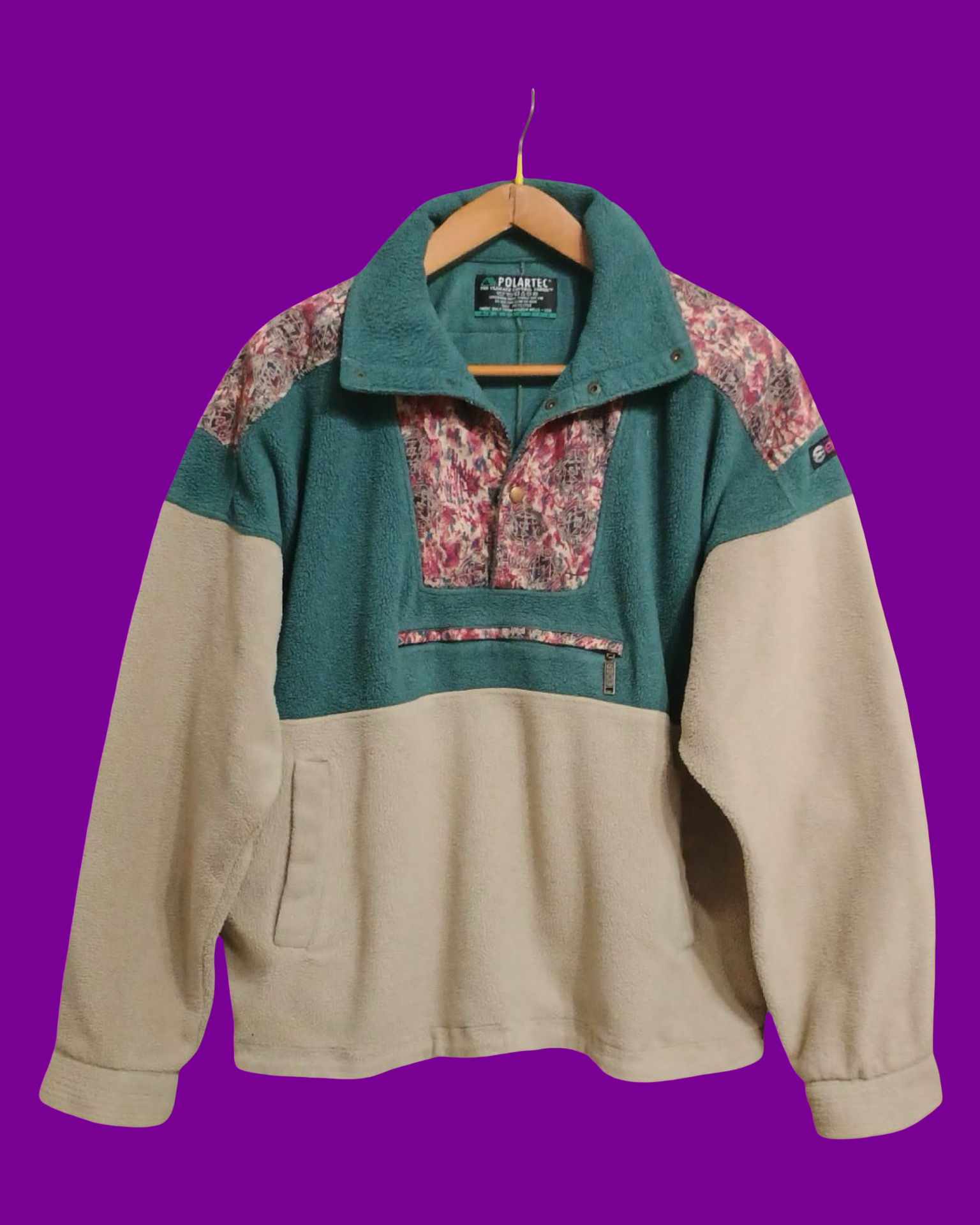 Vintage Multicolor Fantasy 90's Fleece Unisex Size M