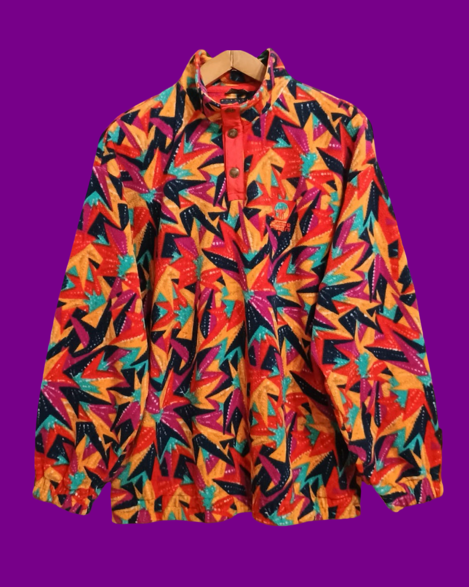 Vintage Multicolor Fantasy 90's Fleece Unisex Size XL