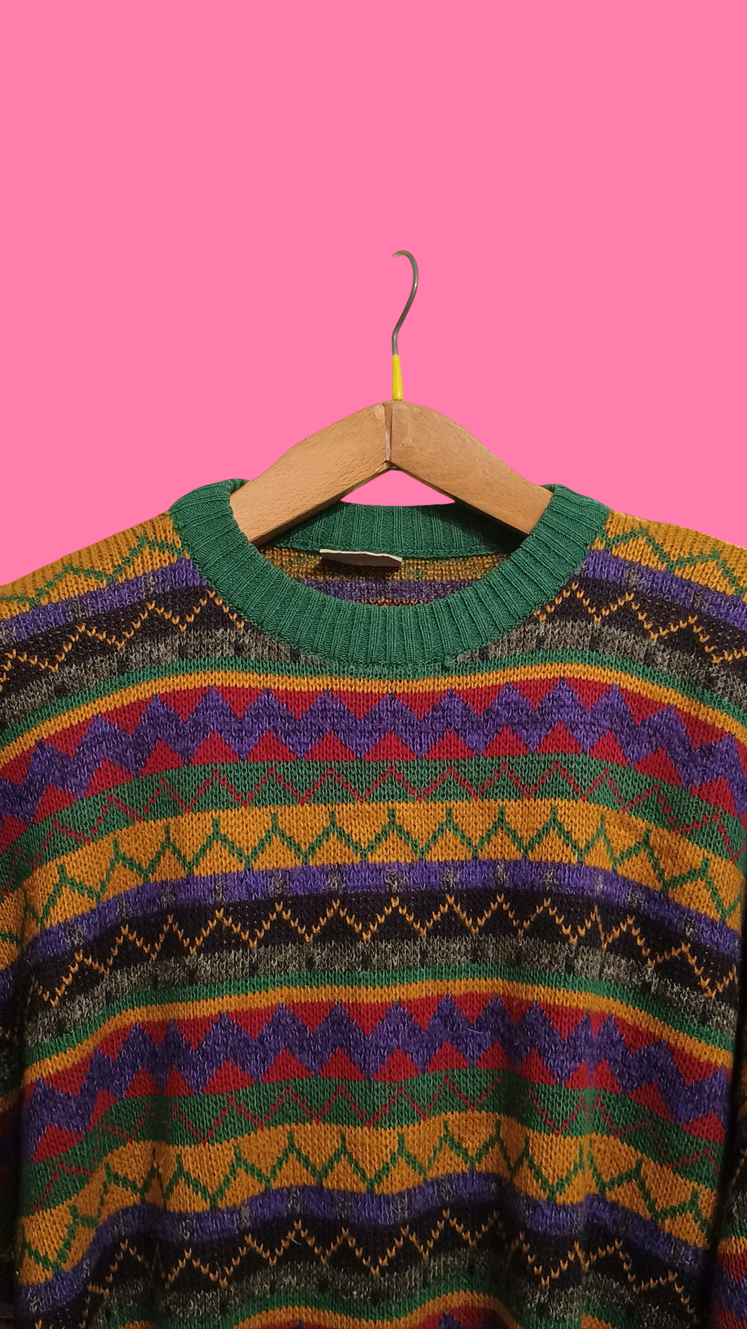 Vintage Multicolor Fantasy 90's Sweater Unisex Size XL
