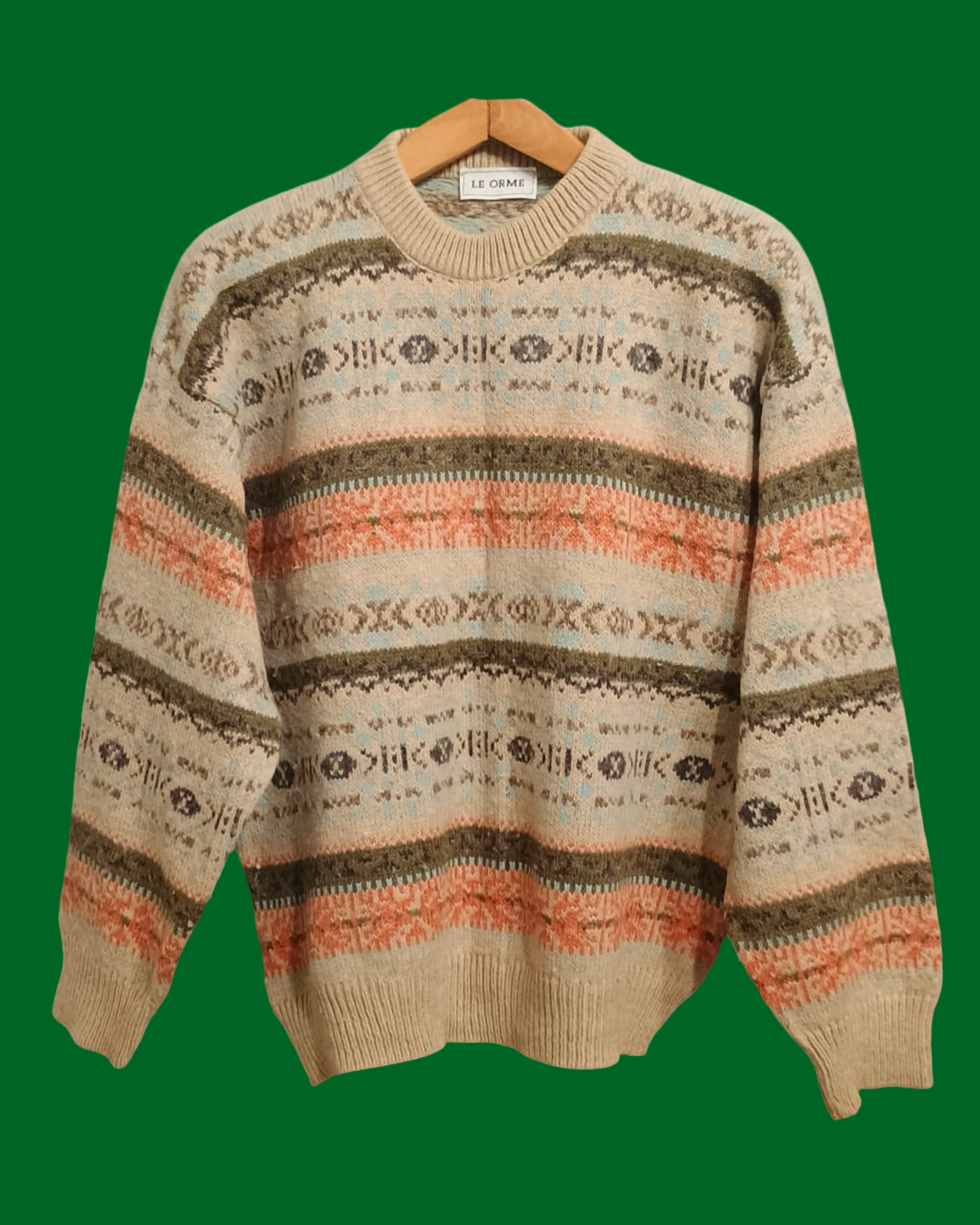 Vintage Multicolor Fantasy 90's Sweater Unisex Size M