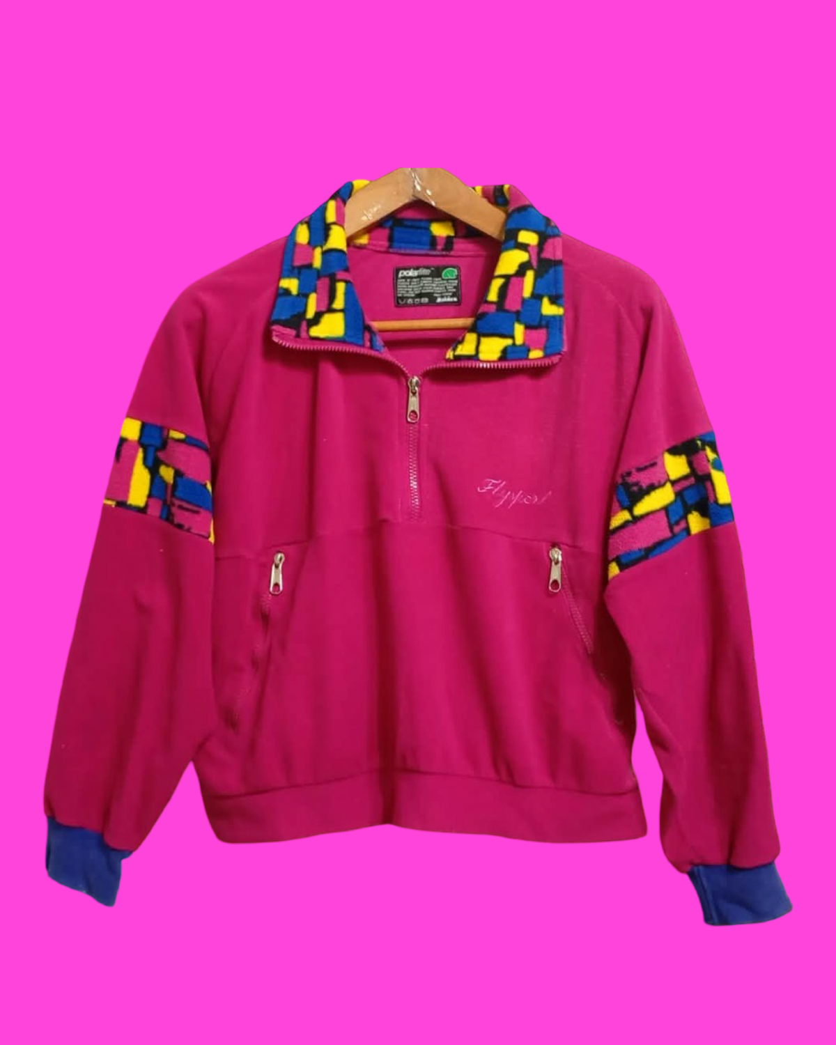 Vintage Multicolor Fantasy 90's Fleece Woman Size M