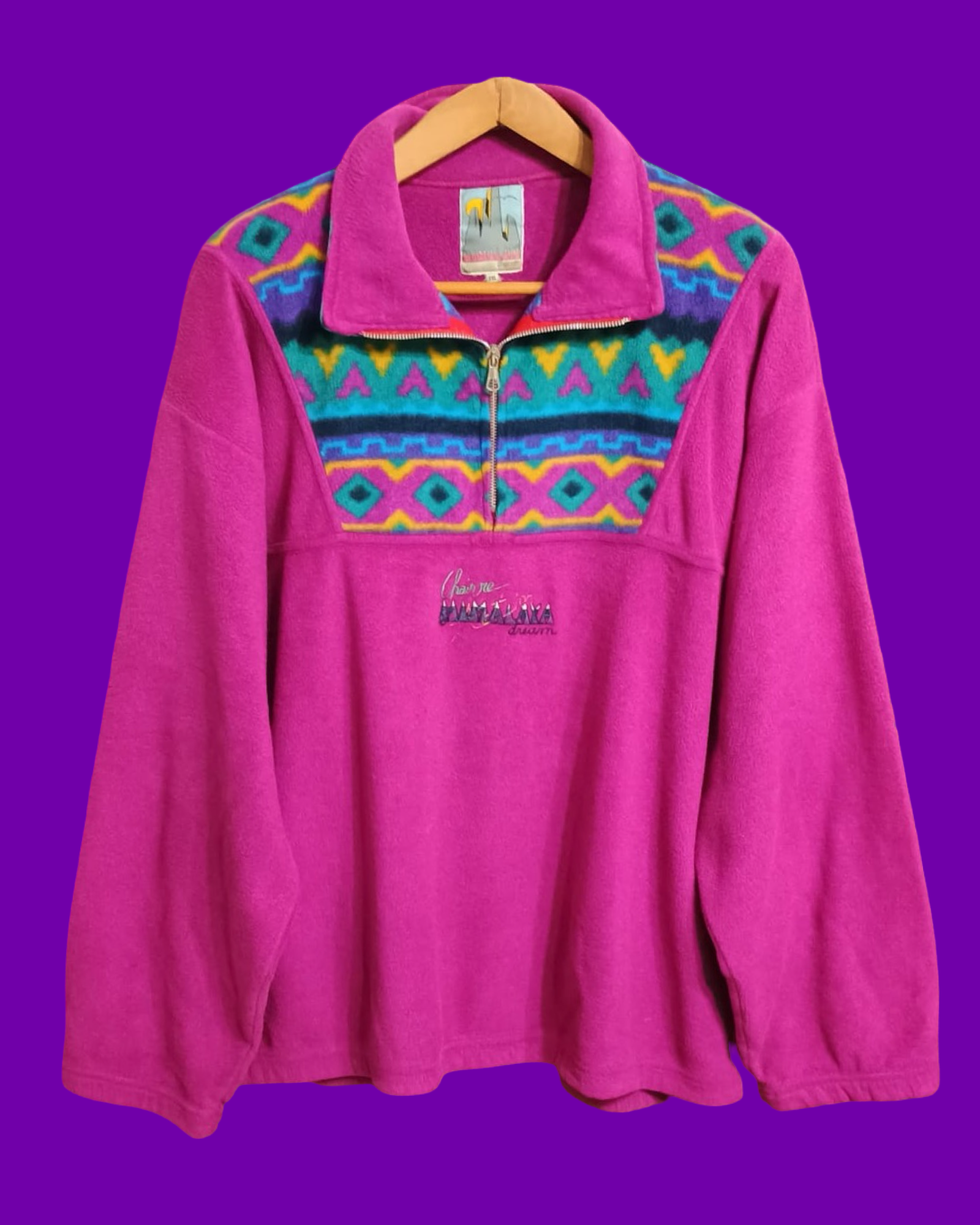 Vintage Multicolor Fantasy 90's Fleece Unisex Size XL