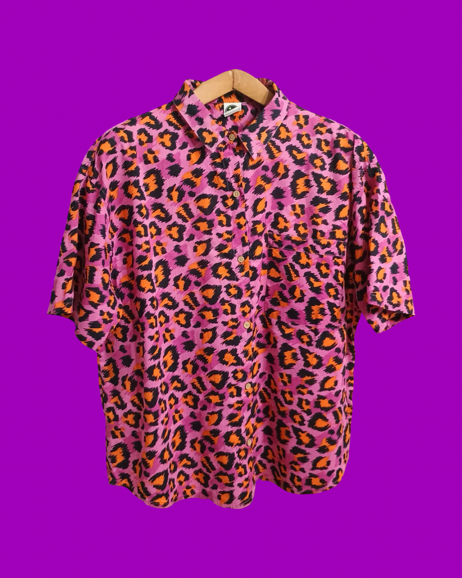 Vintage Multicolor Fantasy 90's Shirt Woman Size L