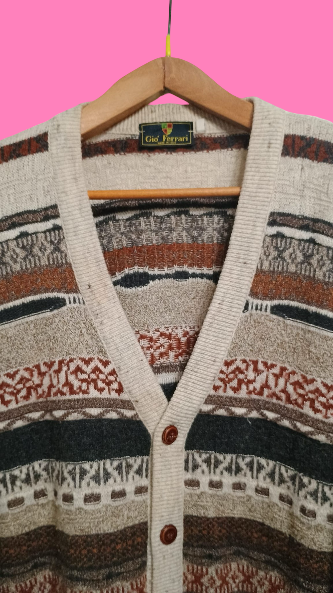 Vintage Multicolor Fantasy 90's Sweater Unisex Size XL