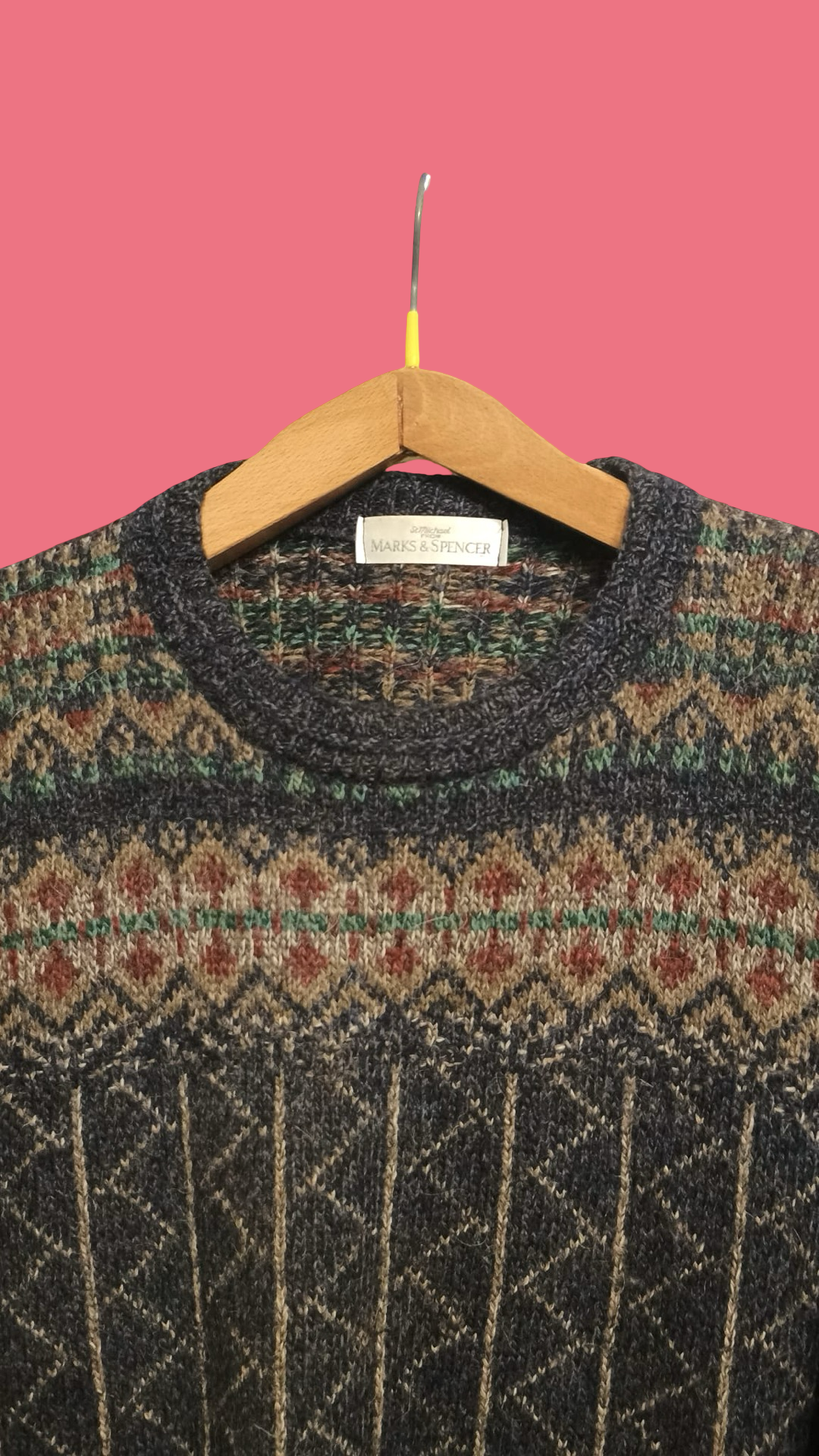 Vintage Multicolor Fantasy 90's Sweater Unisex Size L