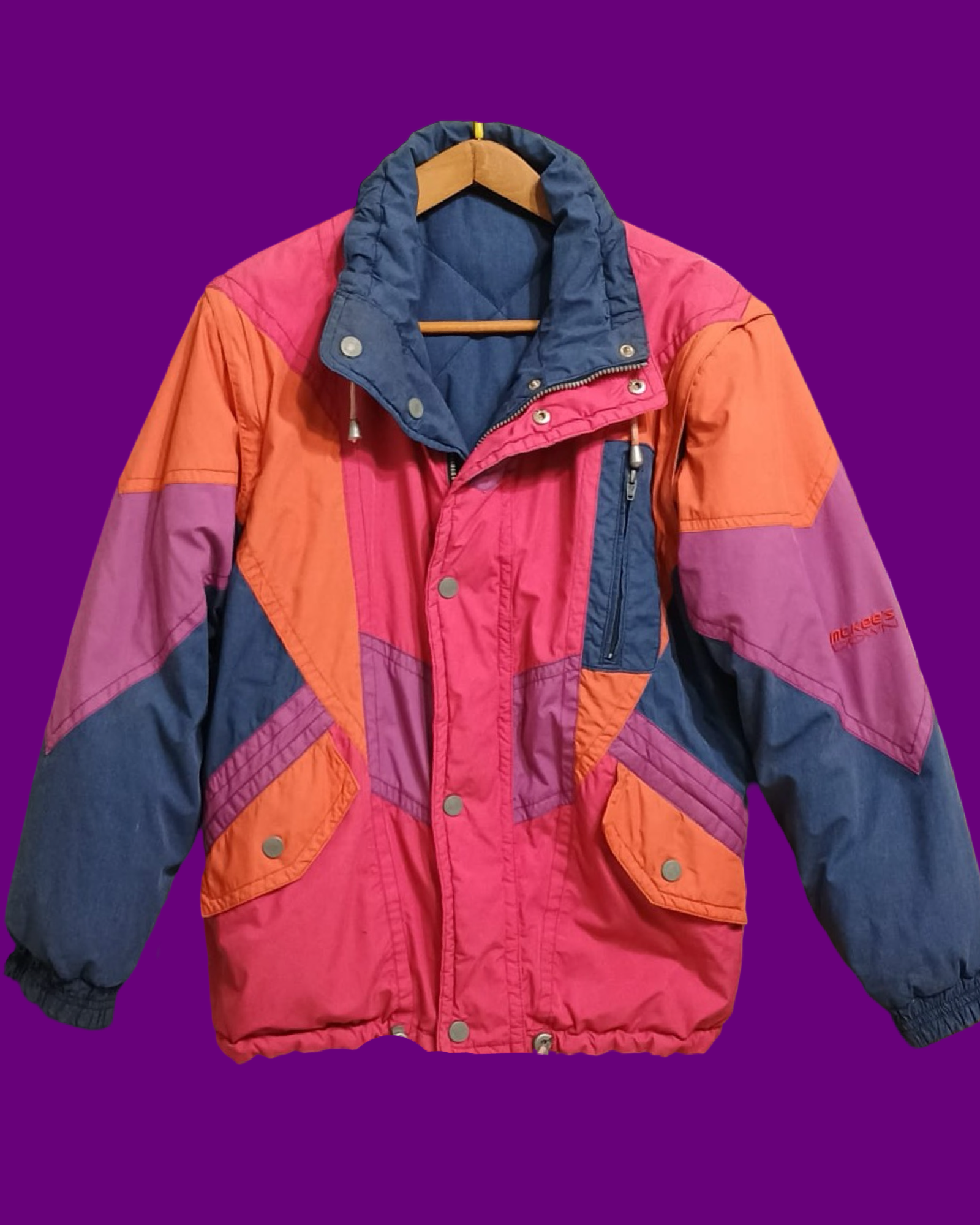 Vintage Multicolor Fantasy 90's Snow Jacket Unisex Size L