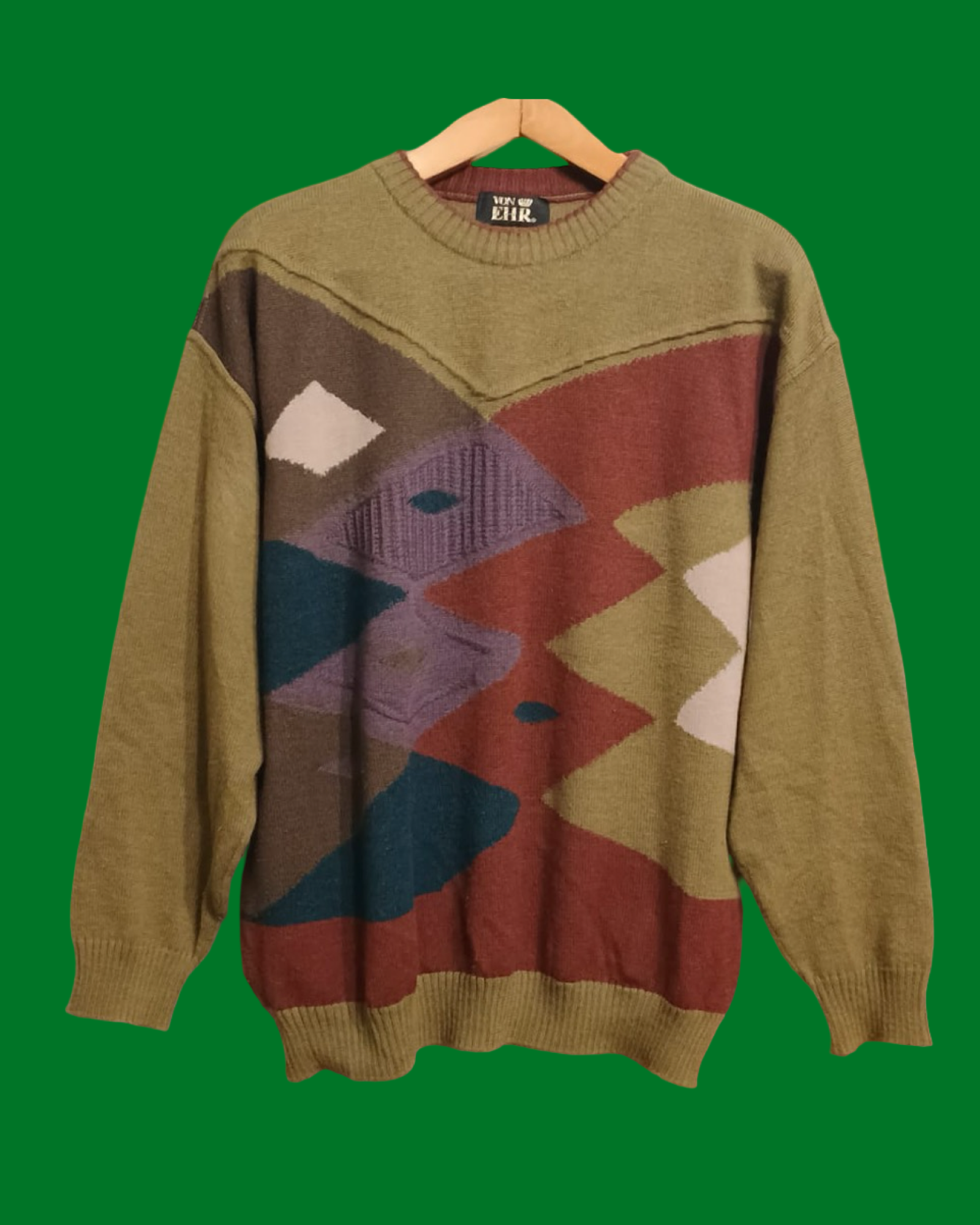 Vintage Multicolor Fantasy 90's Sweater Unisex Size S