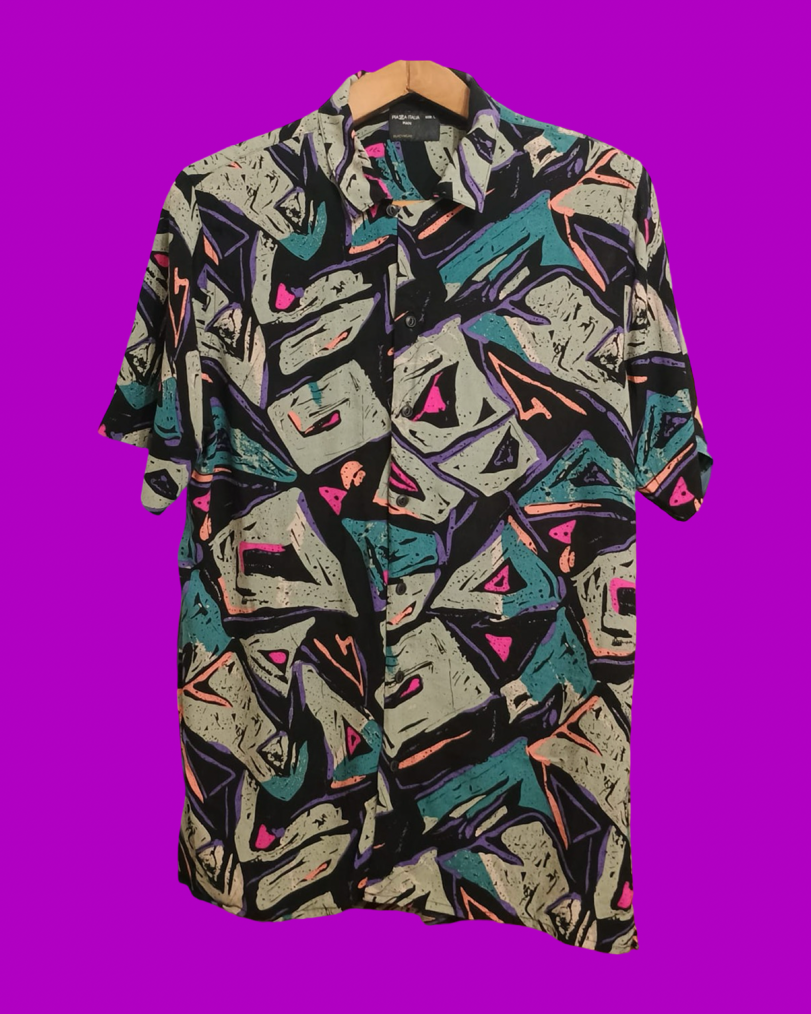 Vintage Style Multicolor Fantasy Shirt Unisex Size L