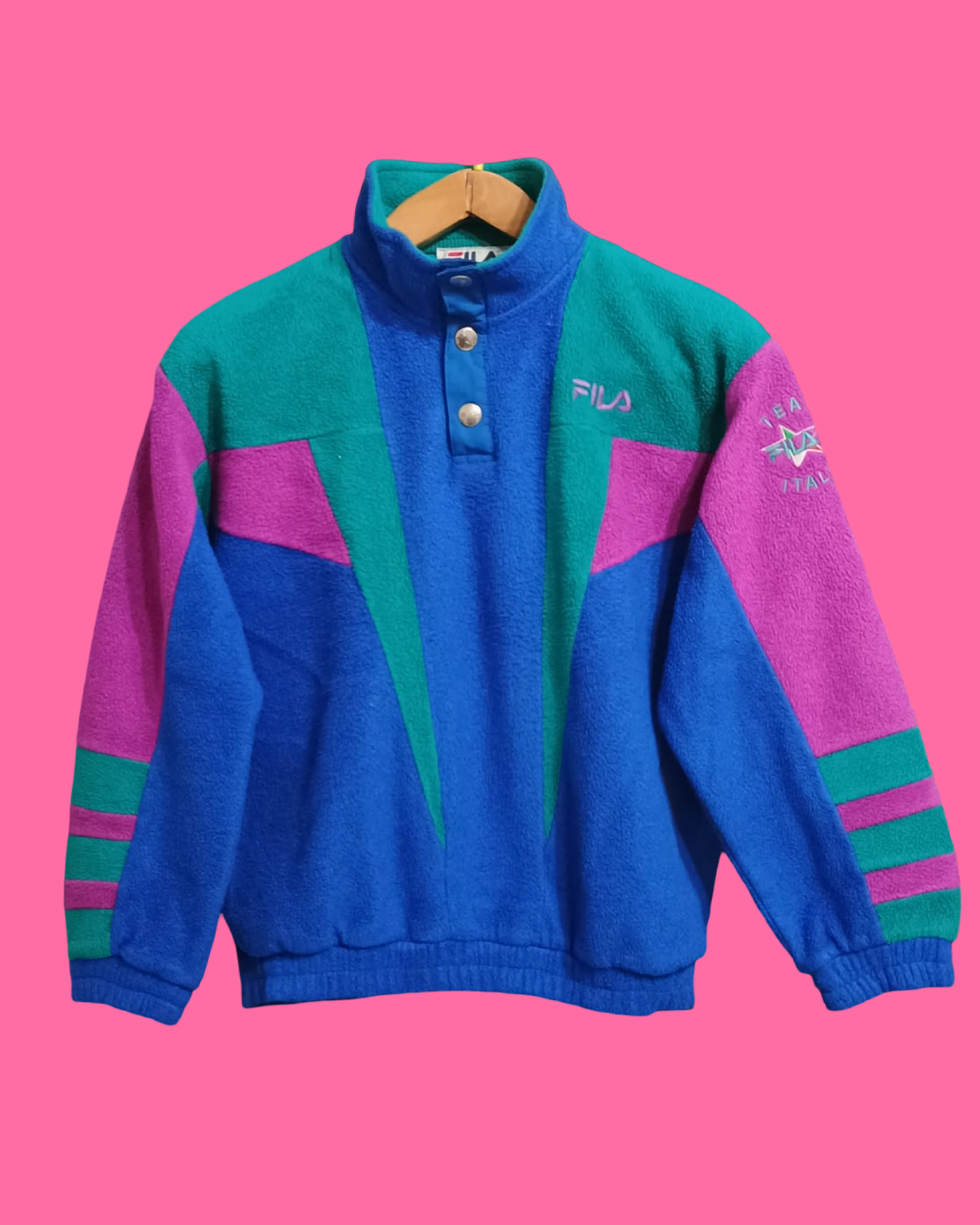 Vintage Multicolor Fantasy 90's Fleece Woman Size S