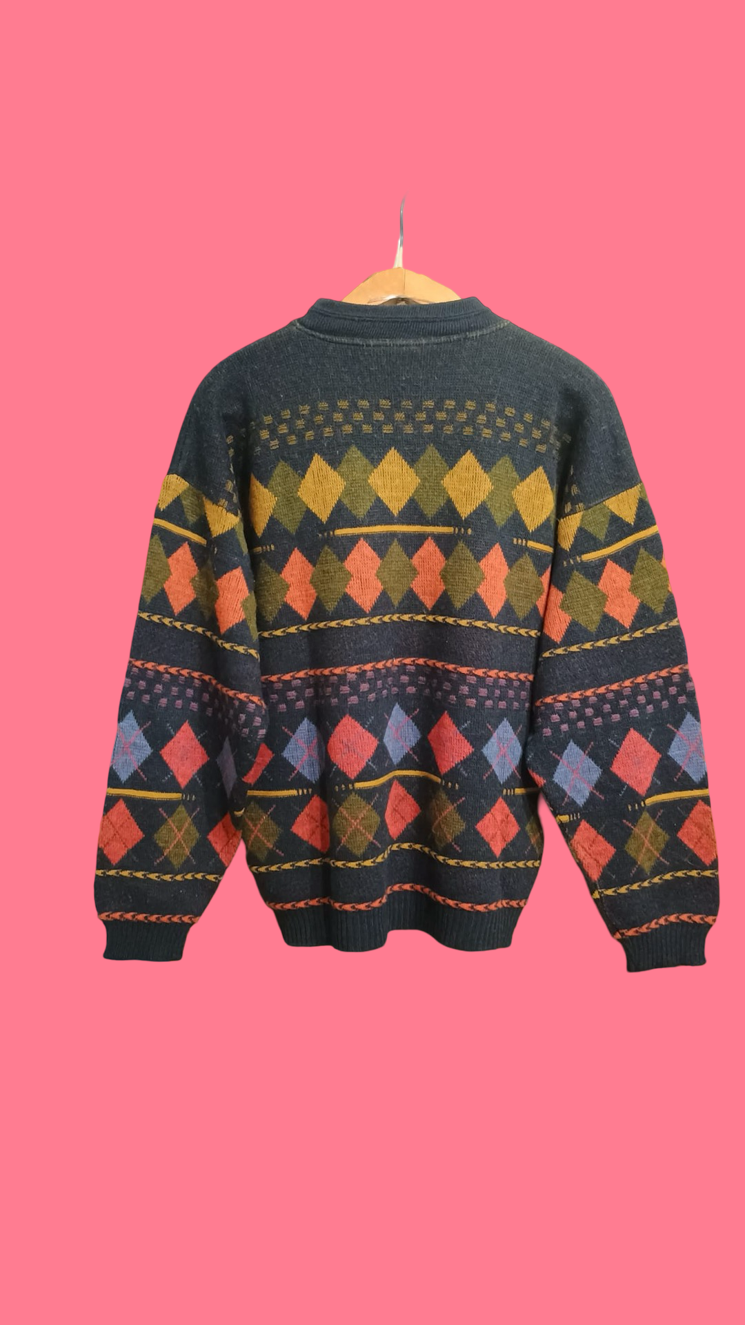 Vintage Multicolor Fantasy 90's Sweater Unisex Size M