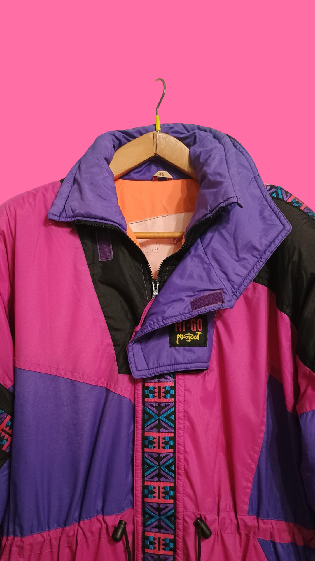 Vintage Multicolor Fantasy 90's Snow Jacket Unisex Size L