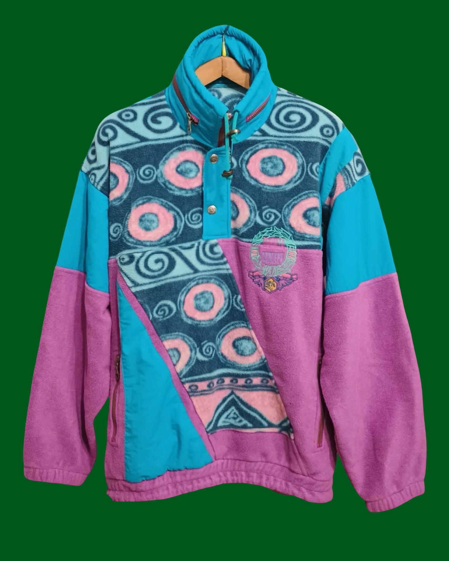 Vintage Multicolor Fantasy 90's Sweatshirt Jacket Unisex Size XL