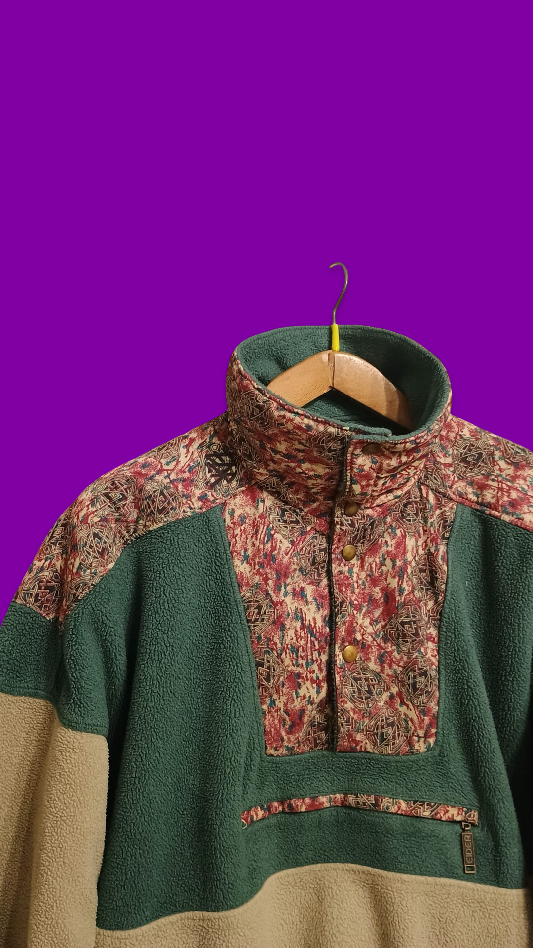 Vintage Multicolor Fantasy 90's Fleece Unisex Size M