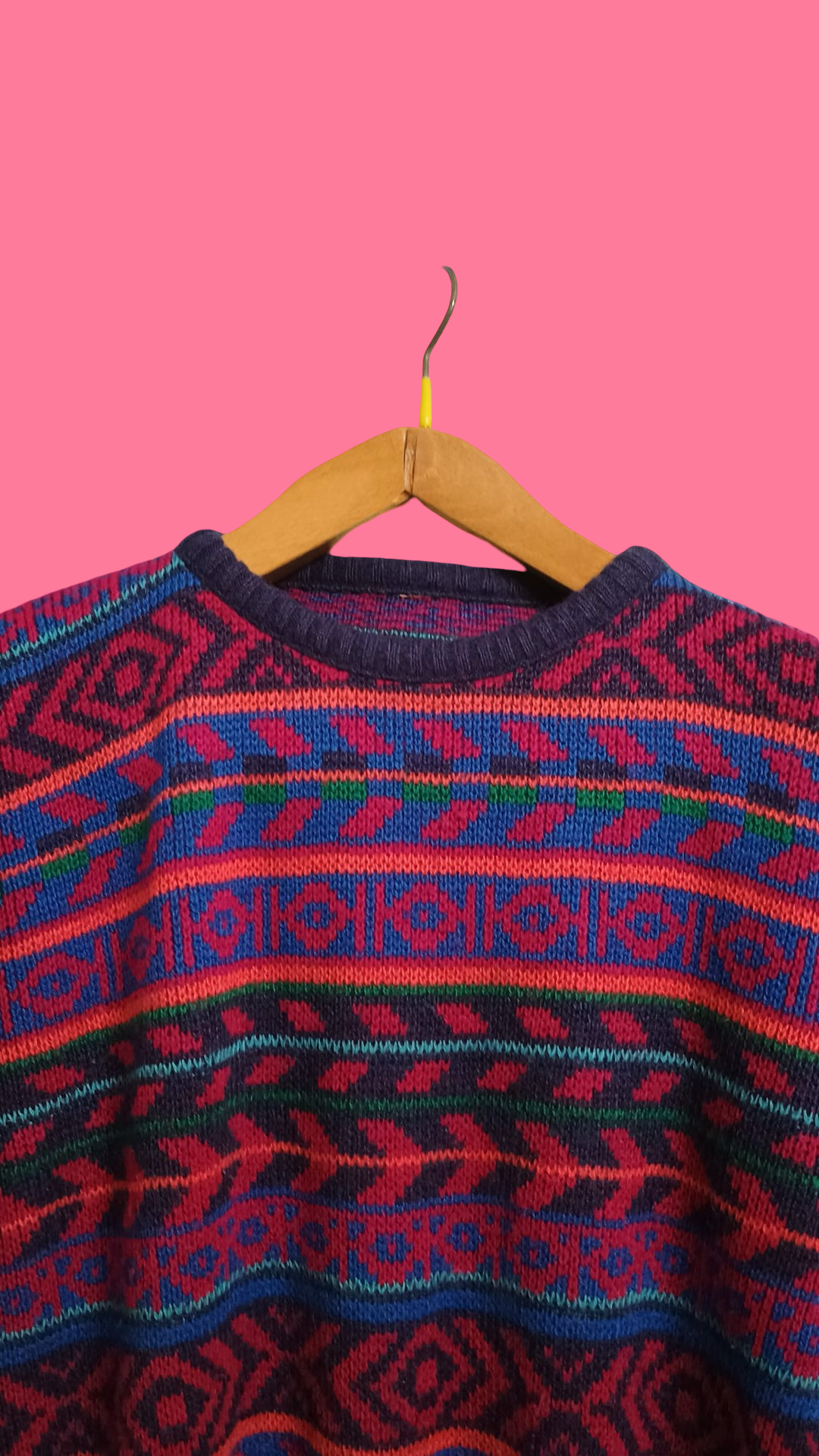 Vintage Multicolor Fantasy 90's Sweater Unisex Size M