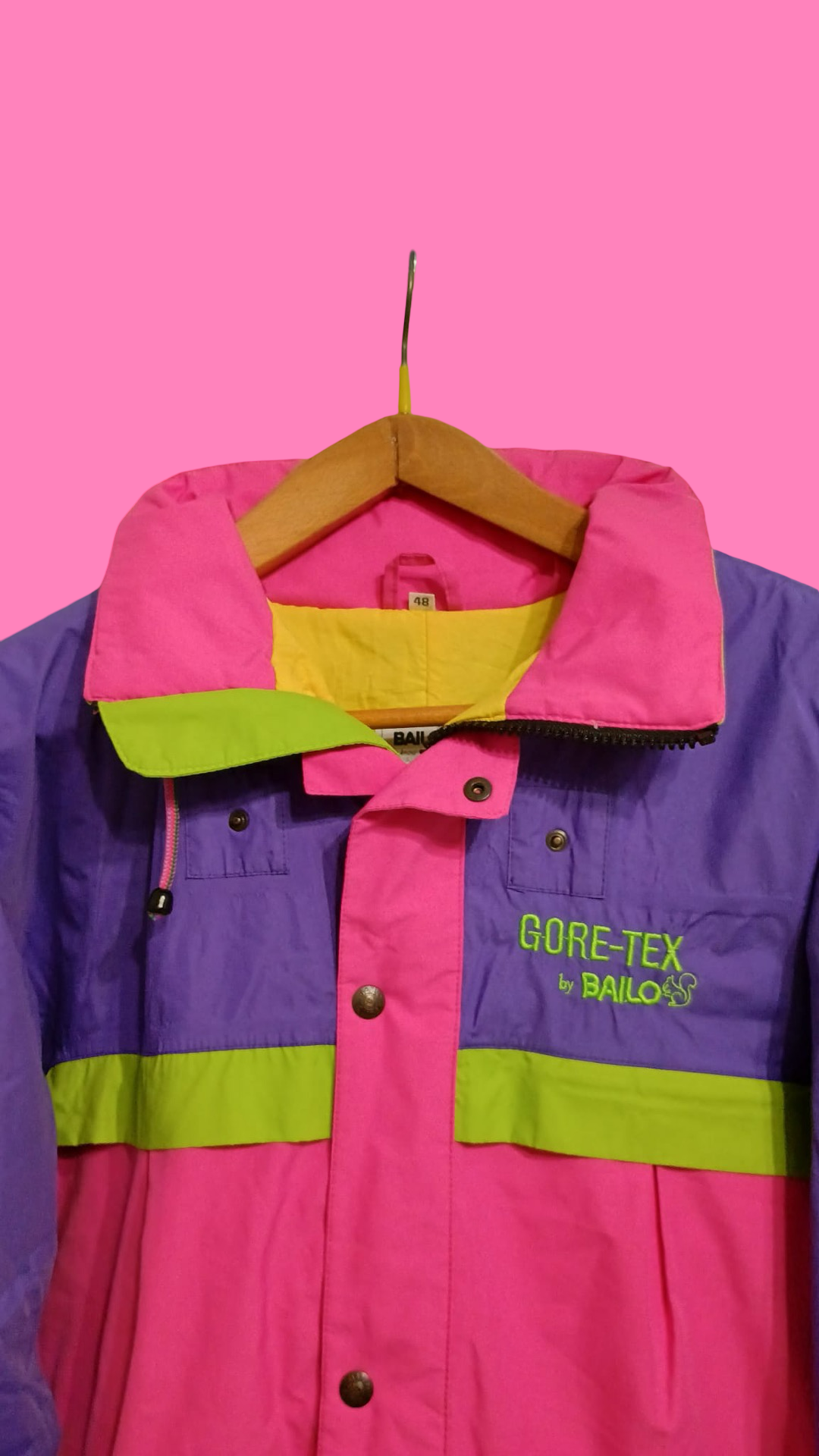 Vintage Multicolor Fantasy 90's Snow Jacket Unisex Size L