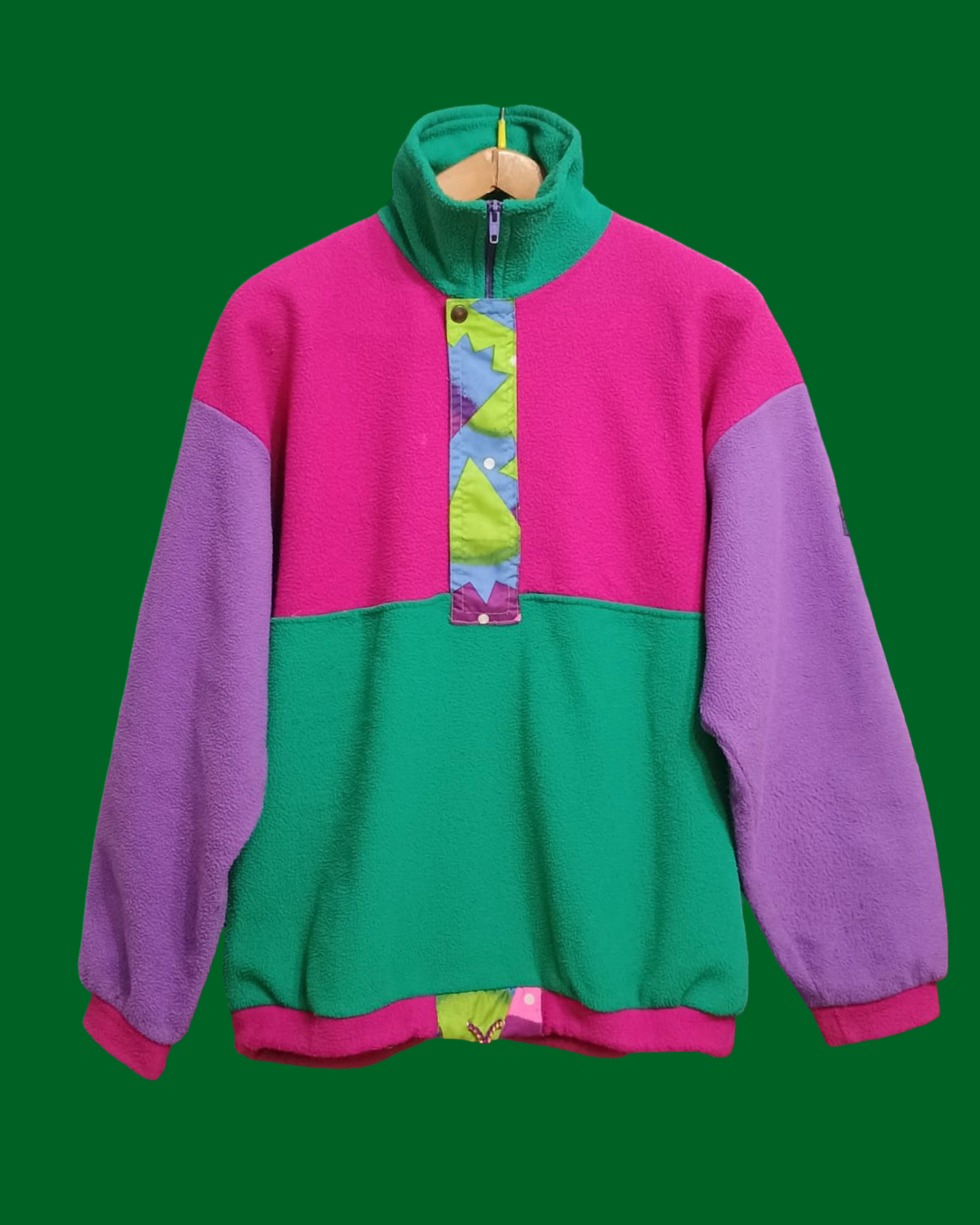Vintage Multicolor Fantasy 90's Fleece Unisex Size L