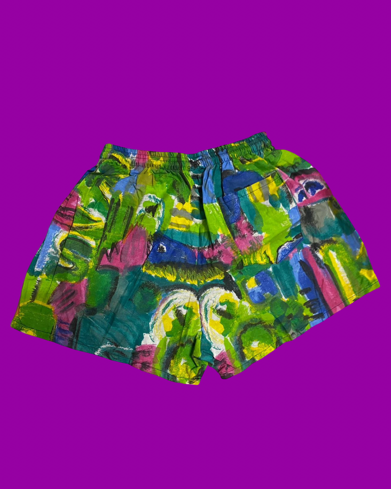 Vintage Multicolor Fantasy 90's Swimming Suit Unisex Size M
