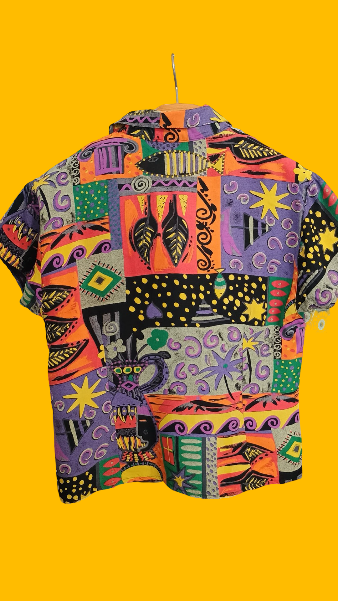 Vintage Multicolor Fantasy 90's Shirt Woman Size M