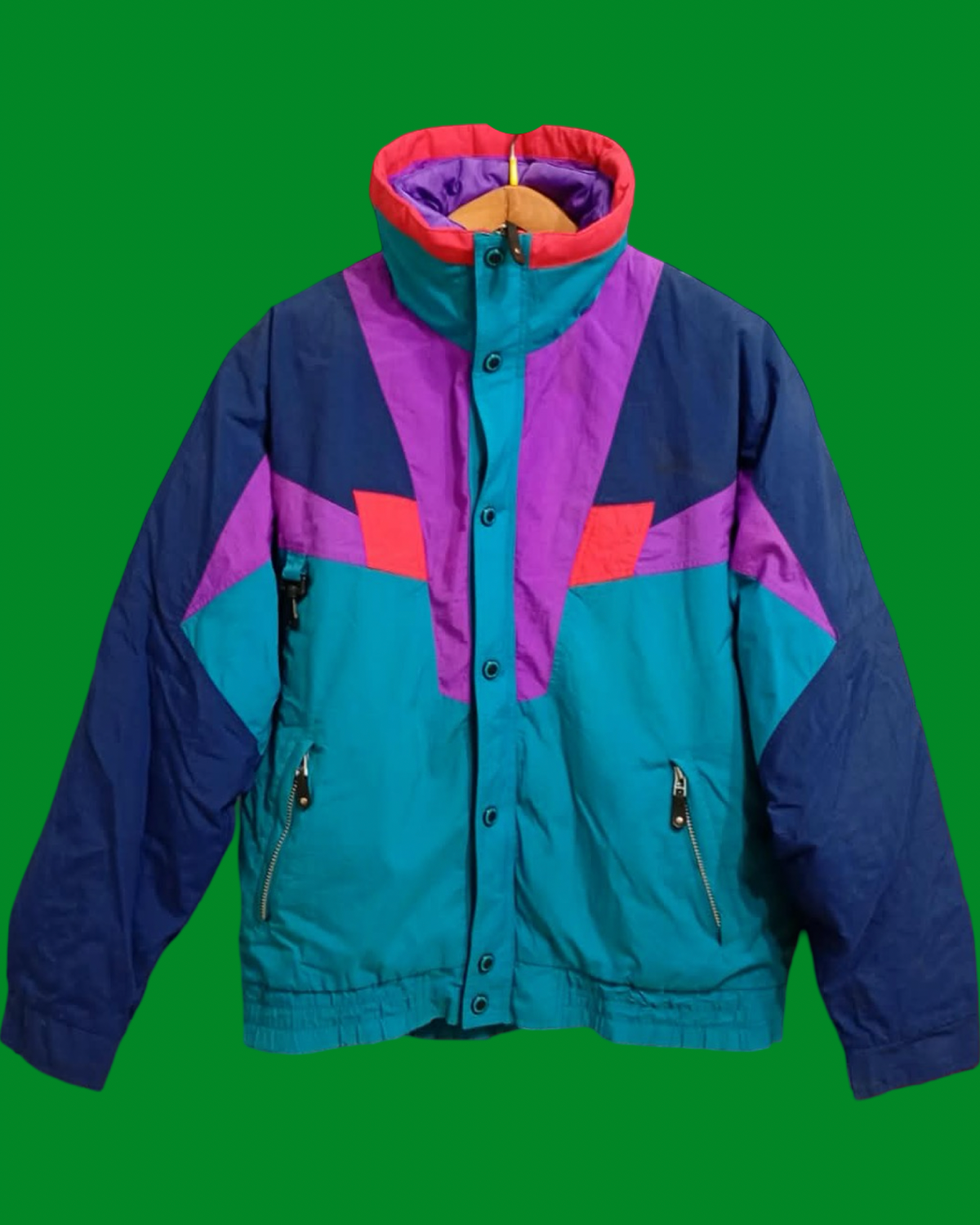 Vintage Multicolor Fantasy 90's Rare Snow Jacket Unisex Size L