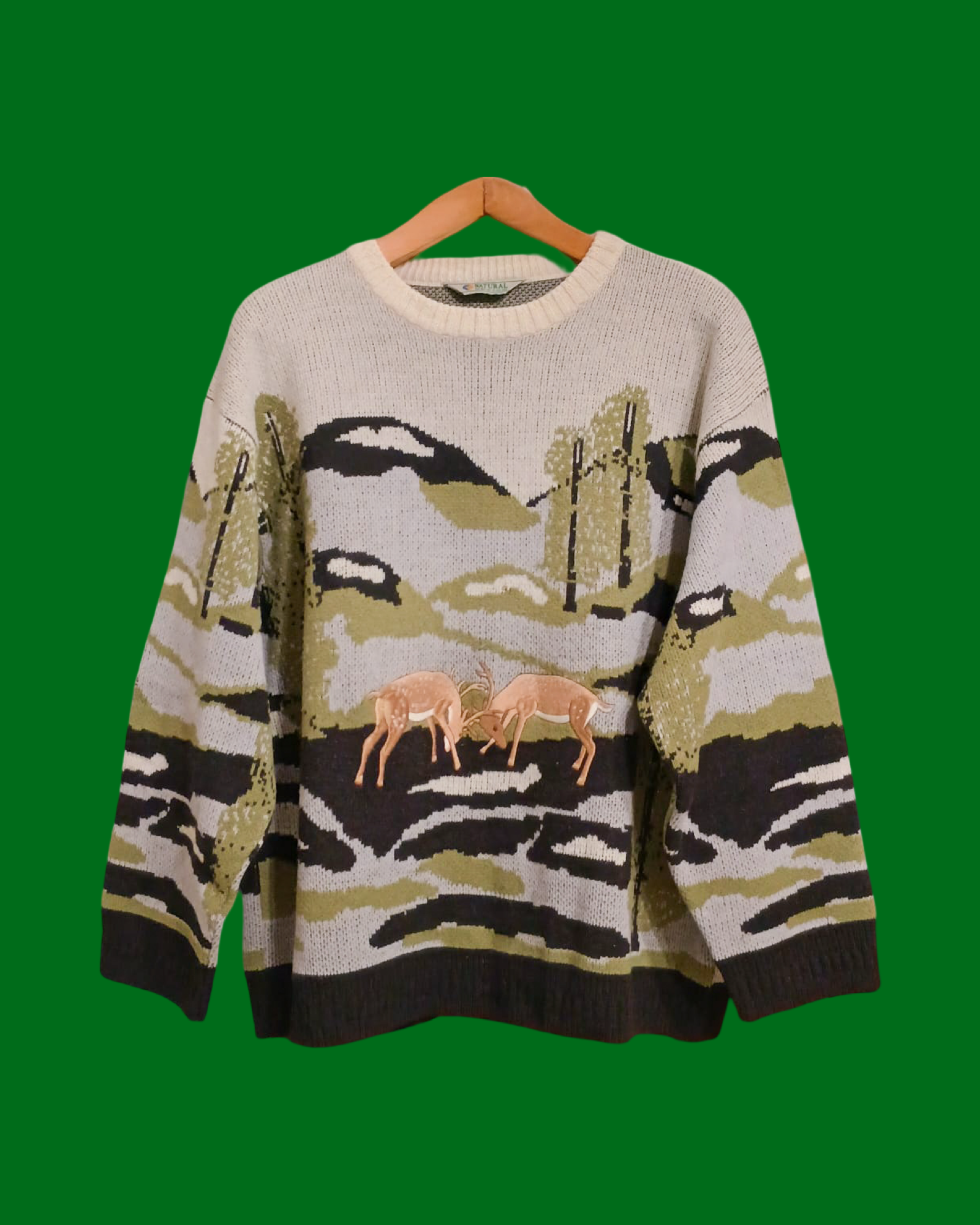 Vintage Multicolor Fantasy 90's Sweater Unisex Size L