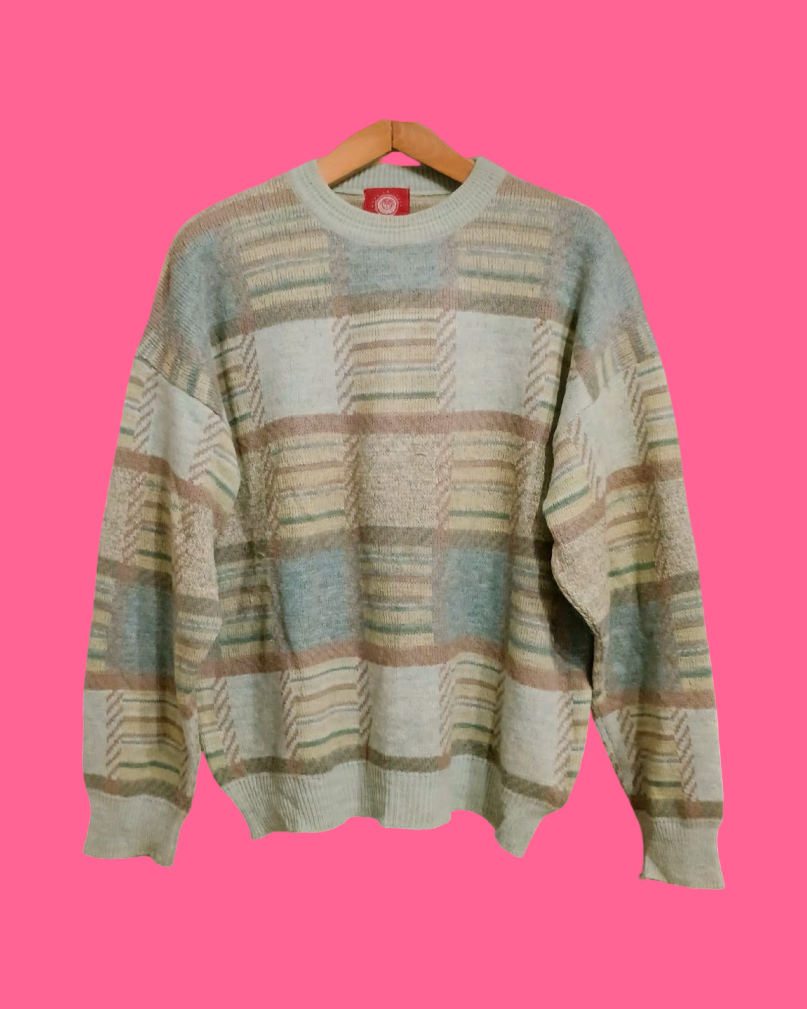 Vintage Multicolor Fantasy 90's Sweater Unisex Size L