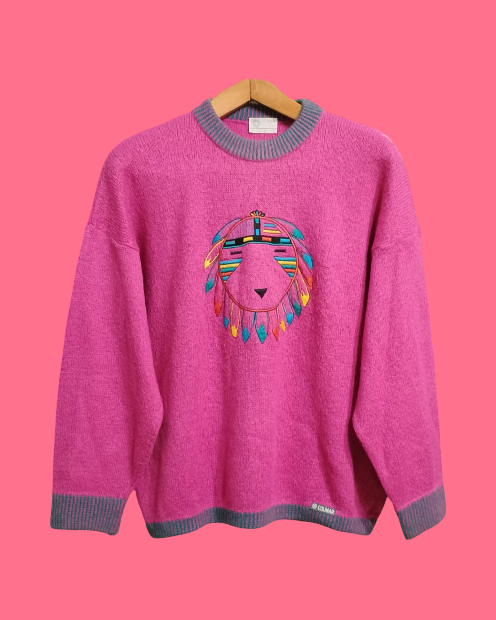 Vintage Multicolor Fantasy 90's Sweater Unisex Size M