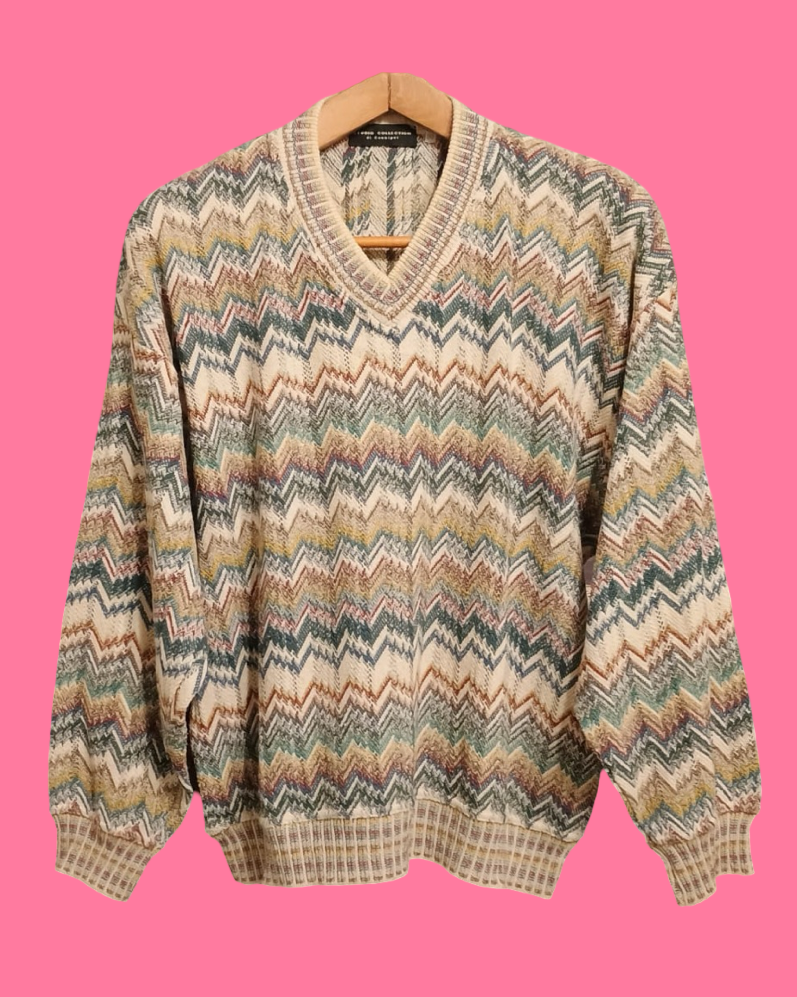 Vintage Multicolor Fantasy 90's Sweater Unisex Size M